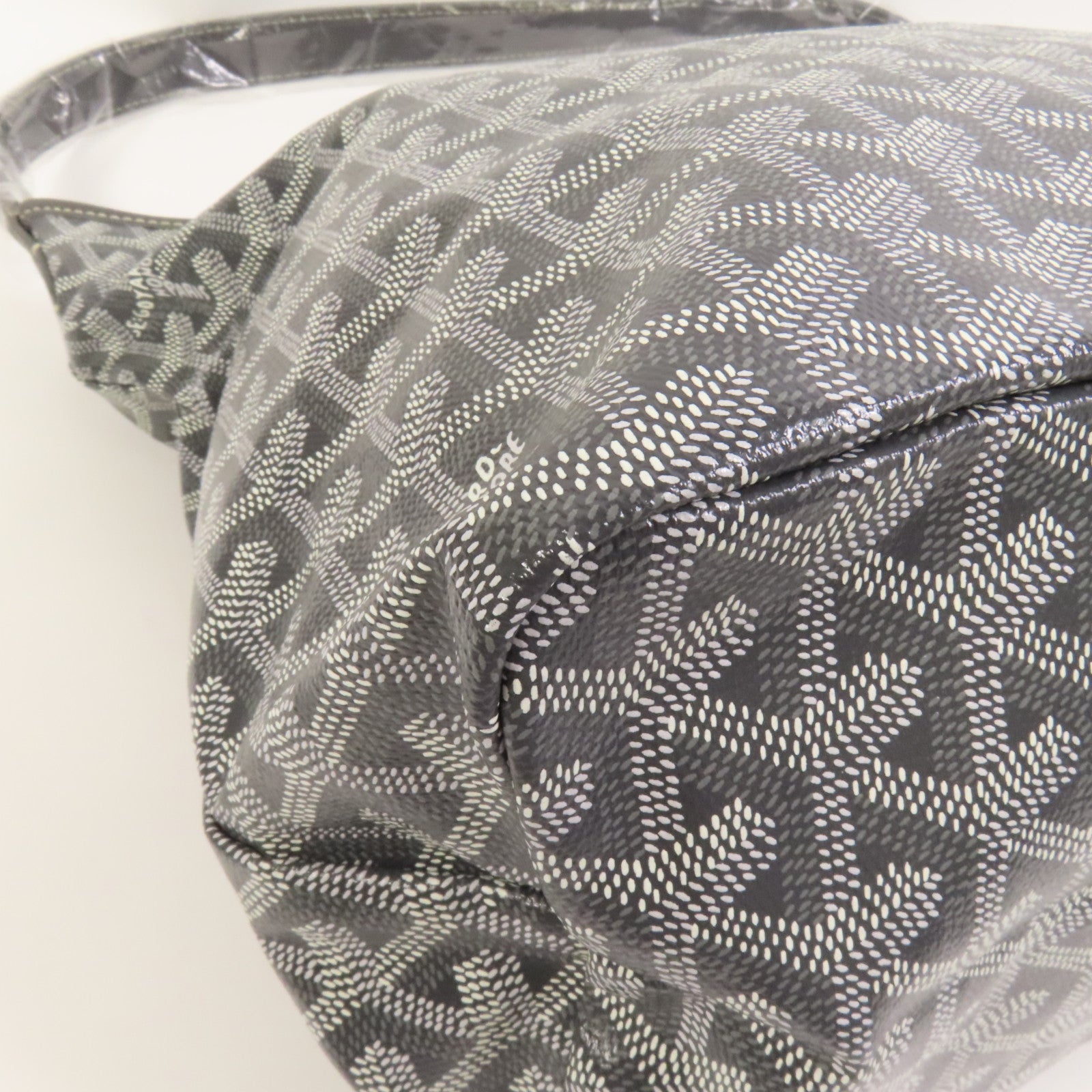 GOYARD 塗層帆布Boheme Hobo銀扣手挽袋