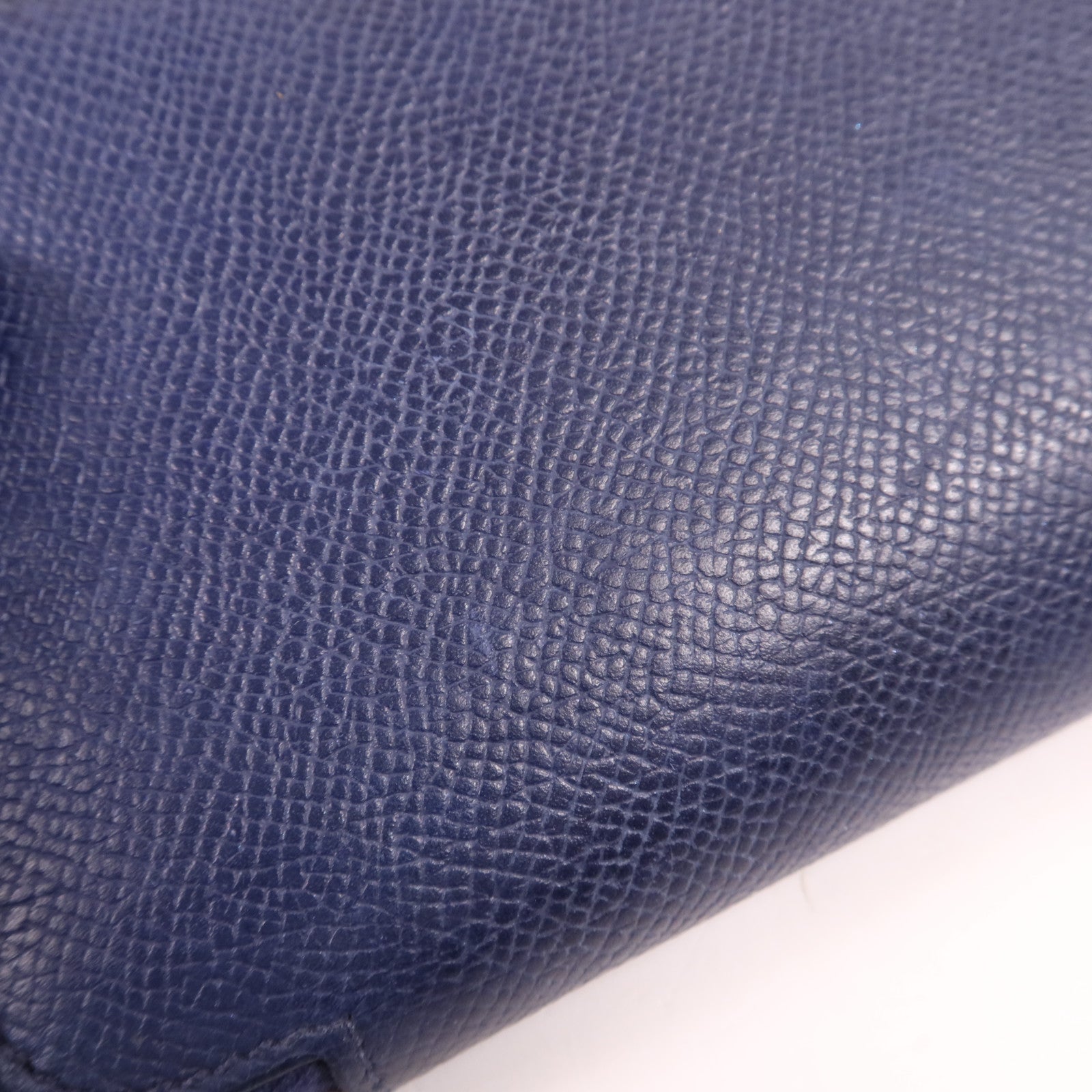 HERMES Clemence皮革Silk In Long Wallet銀扣長錢包