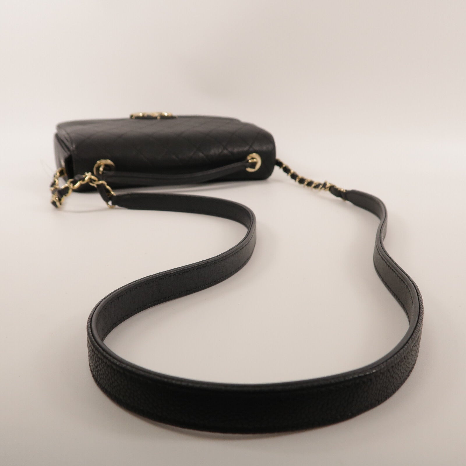 CHANEL 牛皮皮革Coco Cuba Flap Bag手挽肩背兩用袋