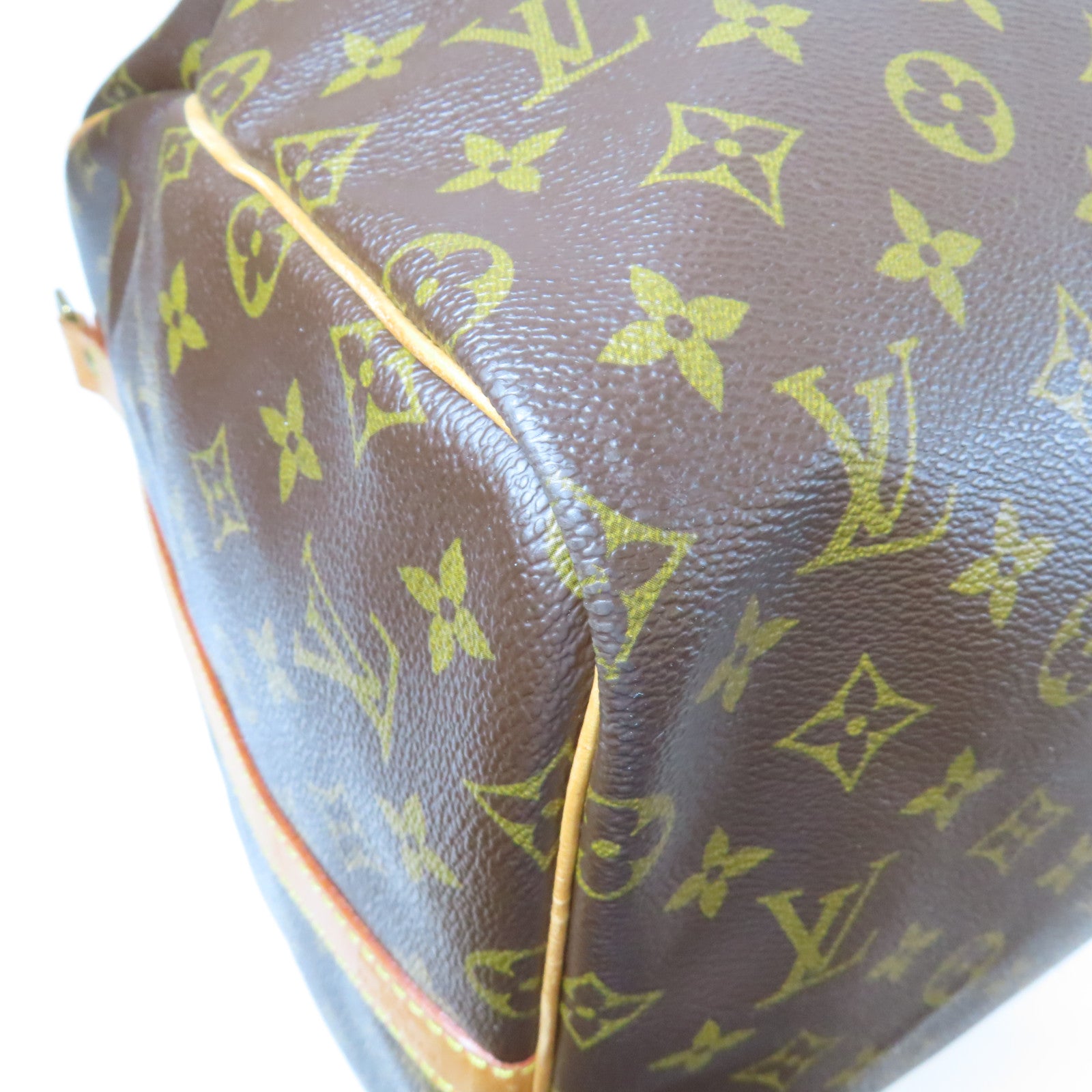 LOUIS VUITTON Monogram Keepall 55 Boston Bag金扣手挽肩背兩用袋啡色
