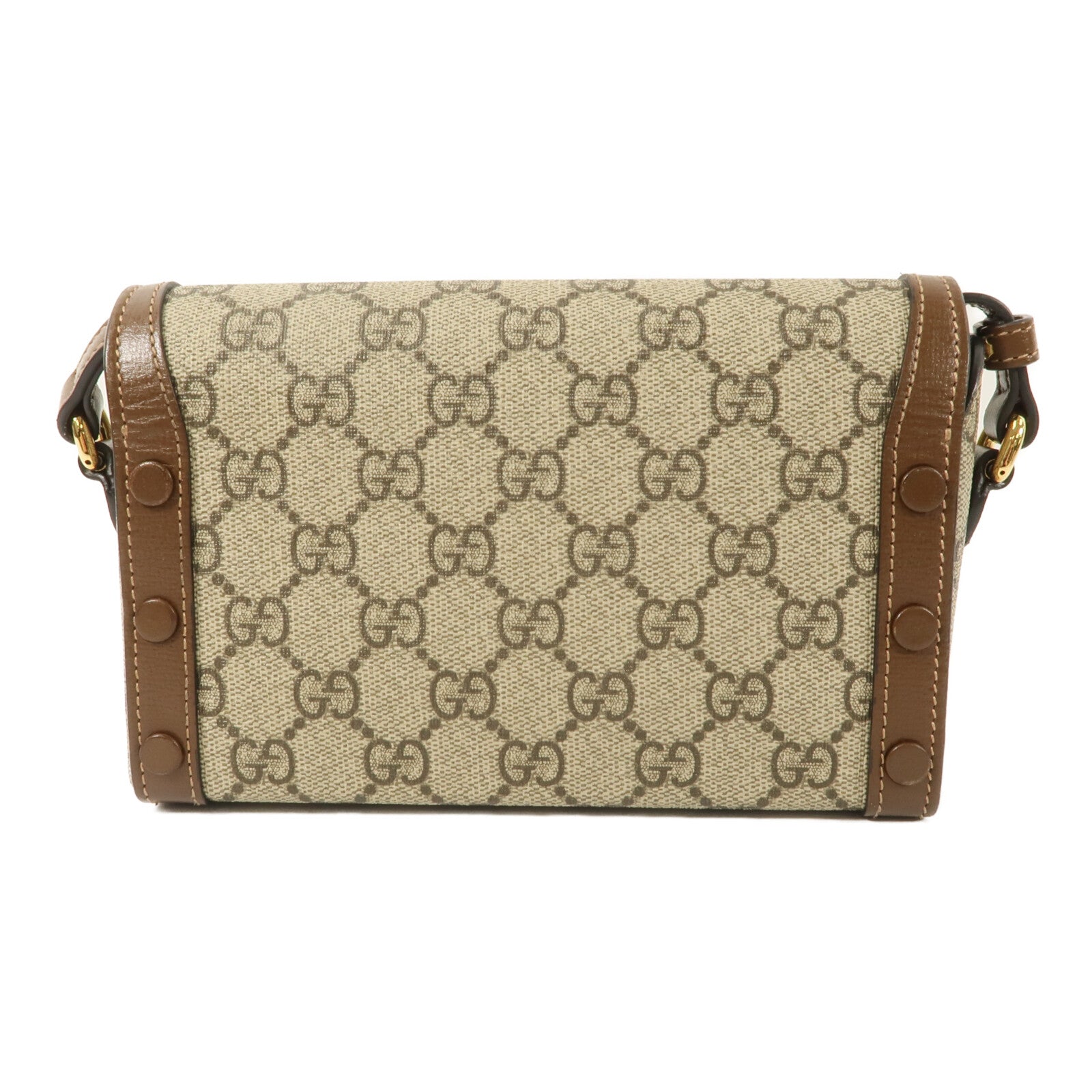 GUCCI 塗層帆布Horsebit 1955 Mini肩背袋