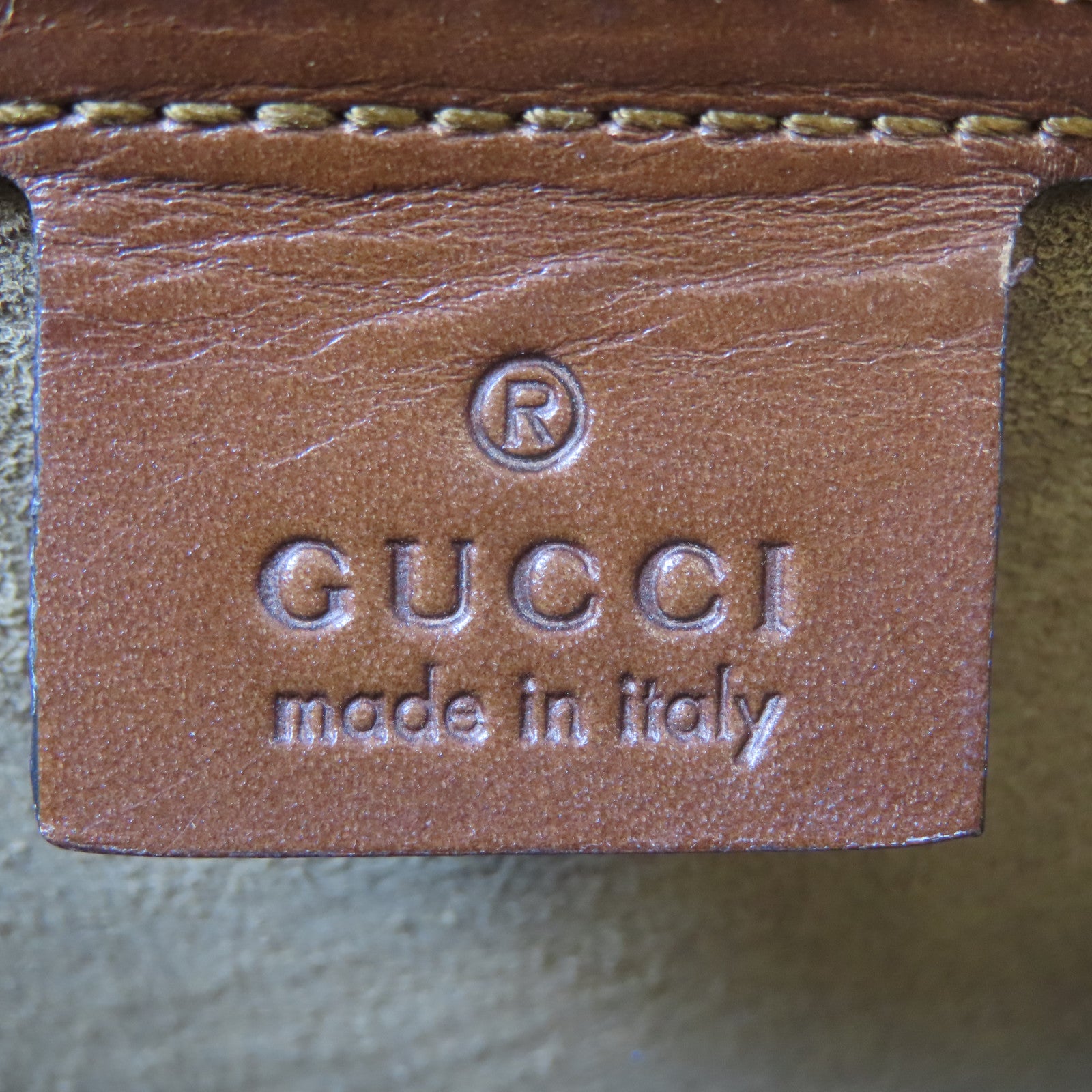 GUCCI 【激減優惠】塗層帆布GG Supreme Handbag金扣手挽肩背兩用袋啡色