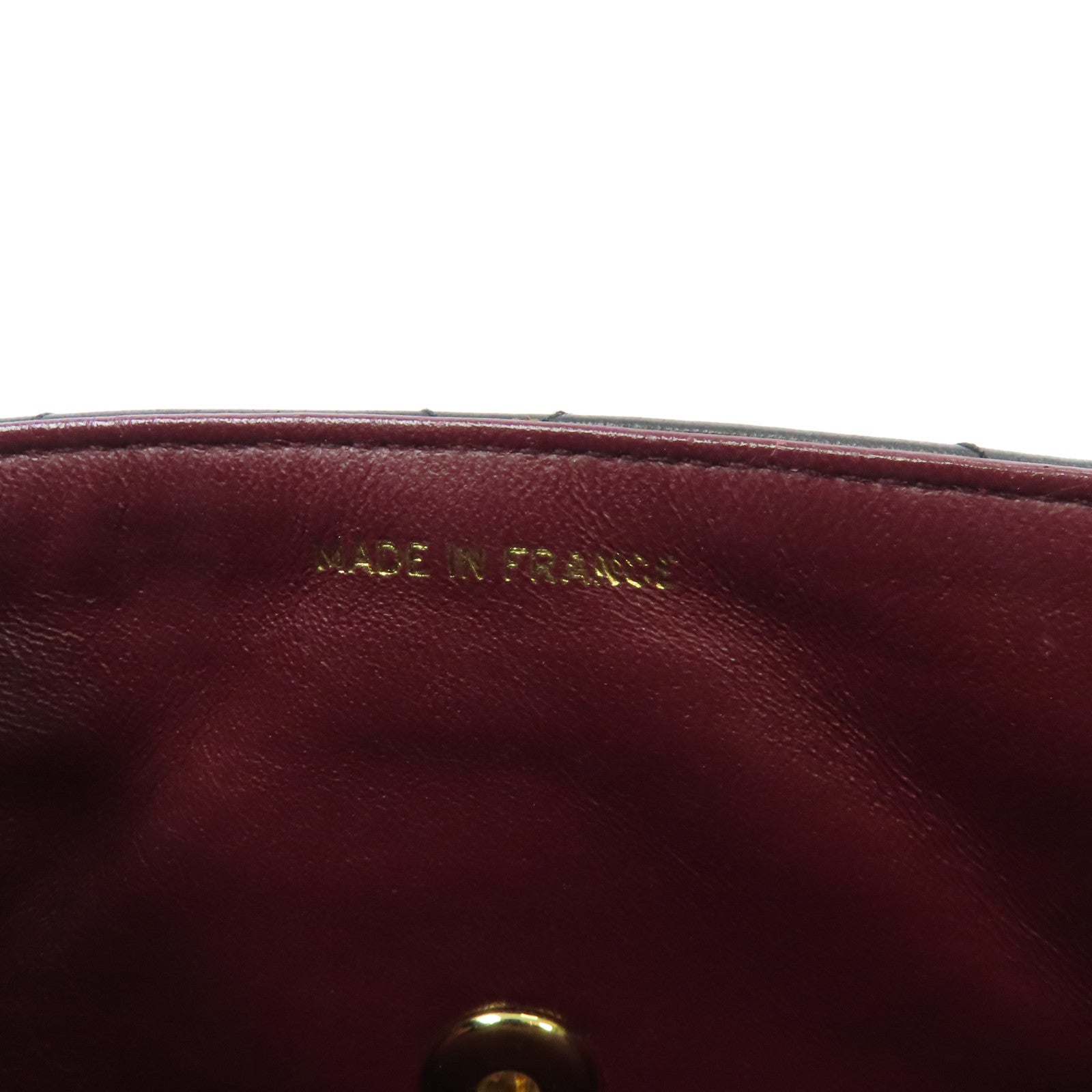 CHANEL 菱格羊皮皮革Vintage Shoulder Bag金扣肩背袋黑色