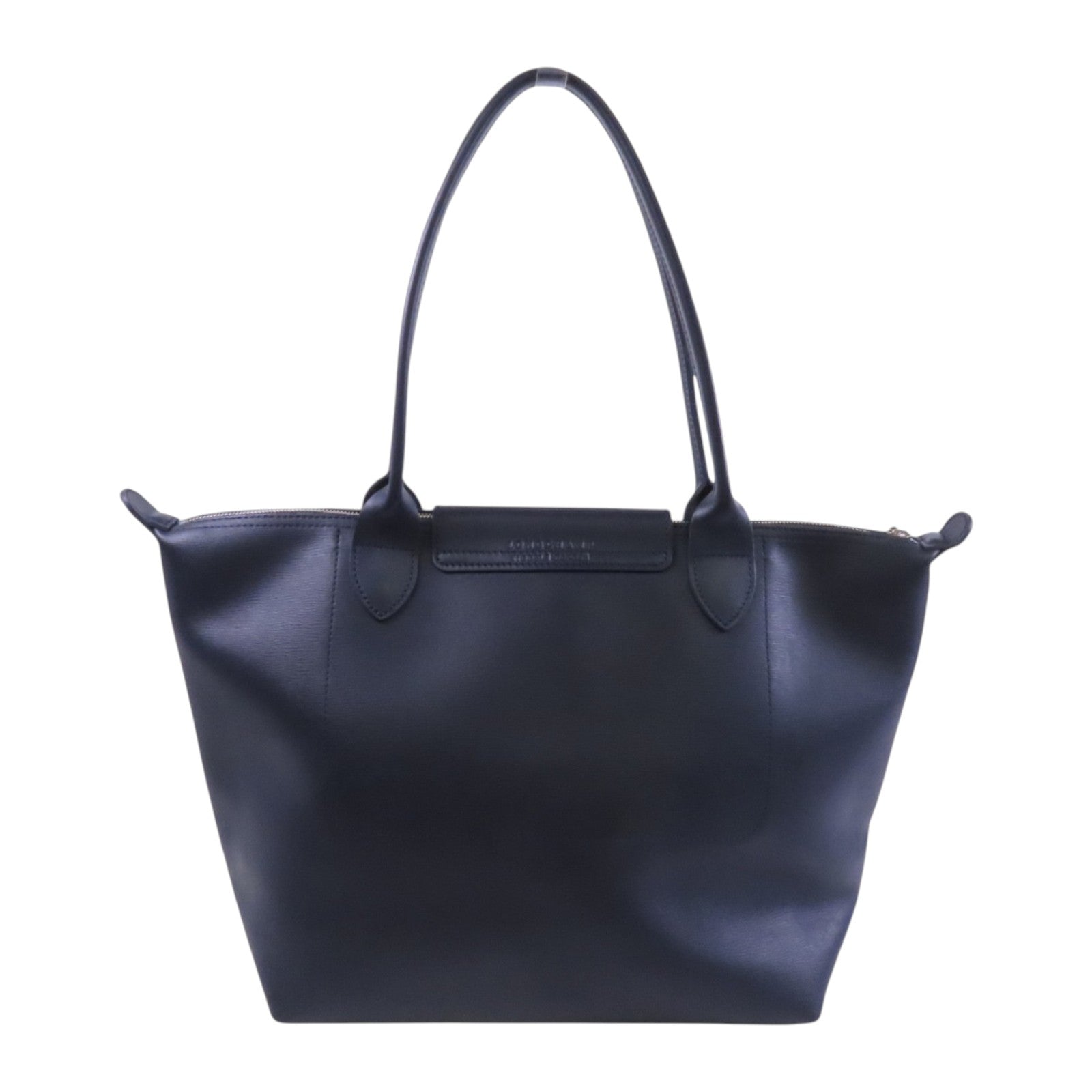 Longchamp 牛皮皮革Hand Bag銀扣手挽袋