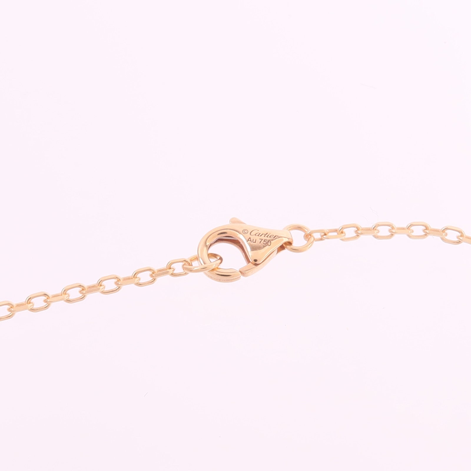 CARTIER 18K玫瑰金Love Pendant Paved鑽石項鍊