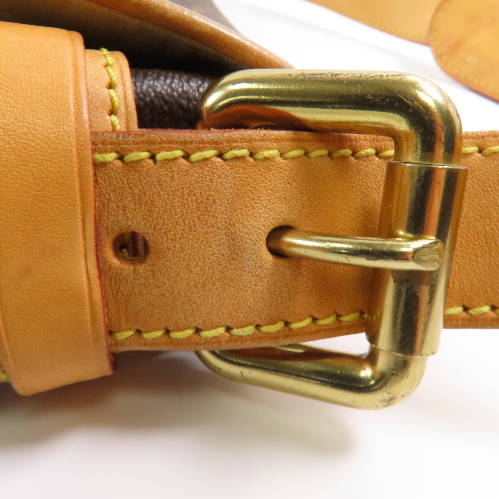 LOUIS VUITTON LV GHW Hudson PM Shoulder Bag M40027 Monogram Brown