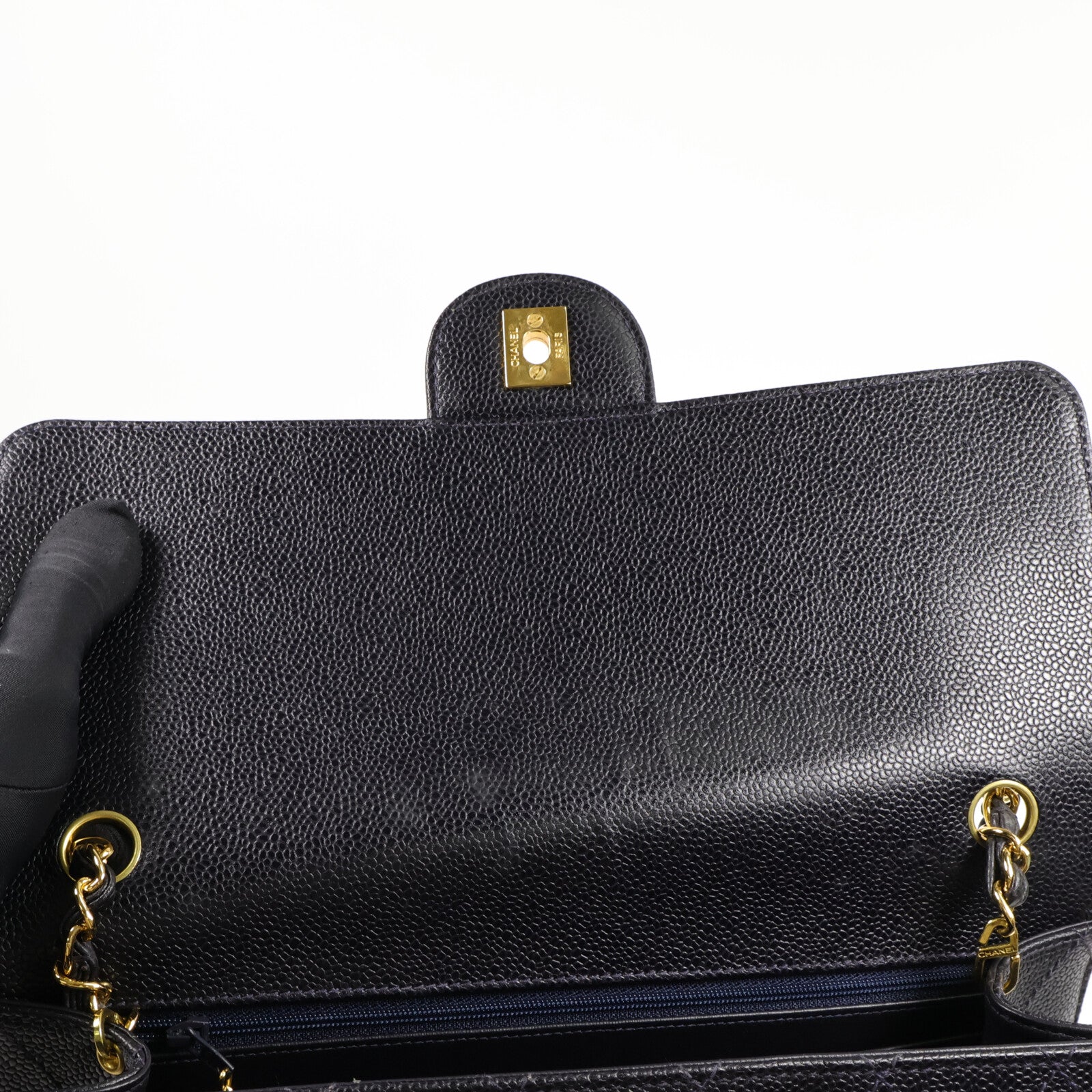 CHANEL 牛皮皮革Vintage Chain Shoulder鏈帶肩背袋