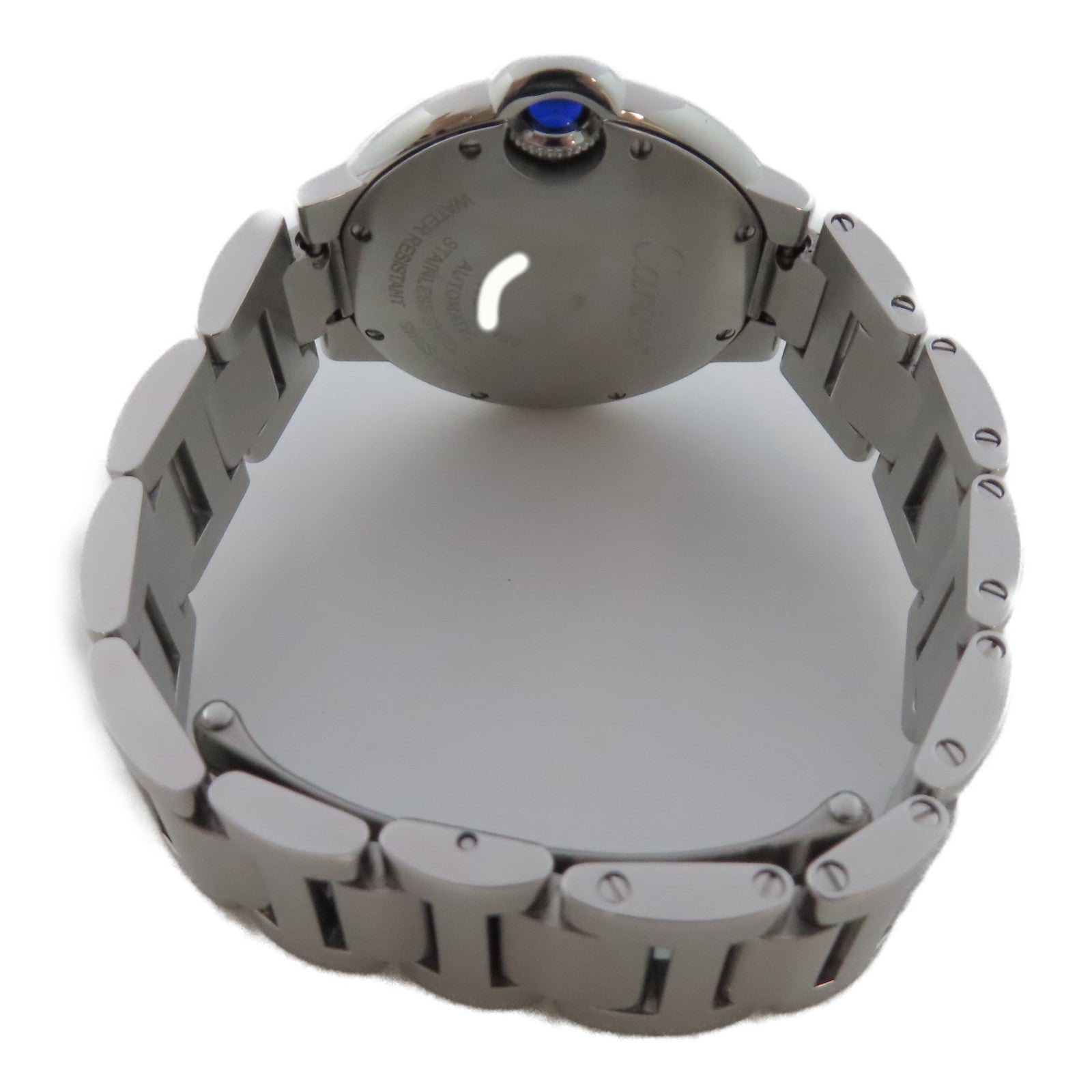 CARTIER Ballon Bleu不鏽鋼手錶自動機芯銀色