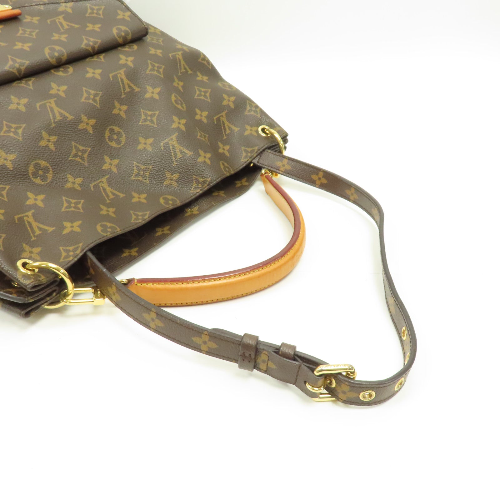 LOUIS VUITTON Monogram Metis金扣肩背袋棕色