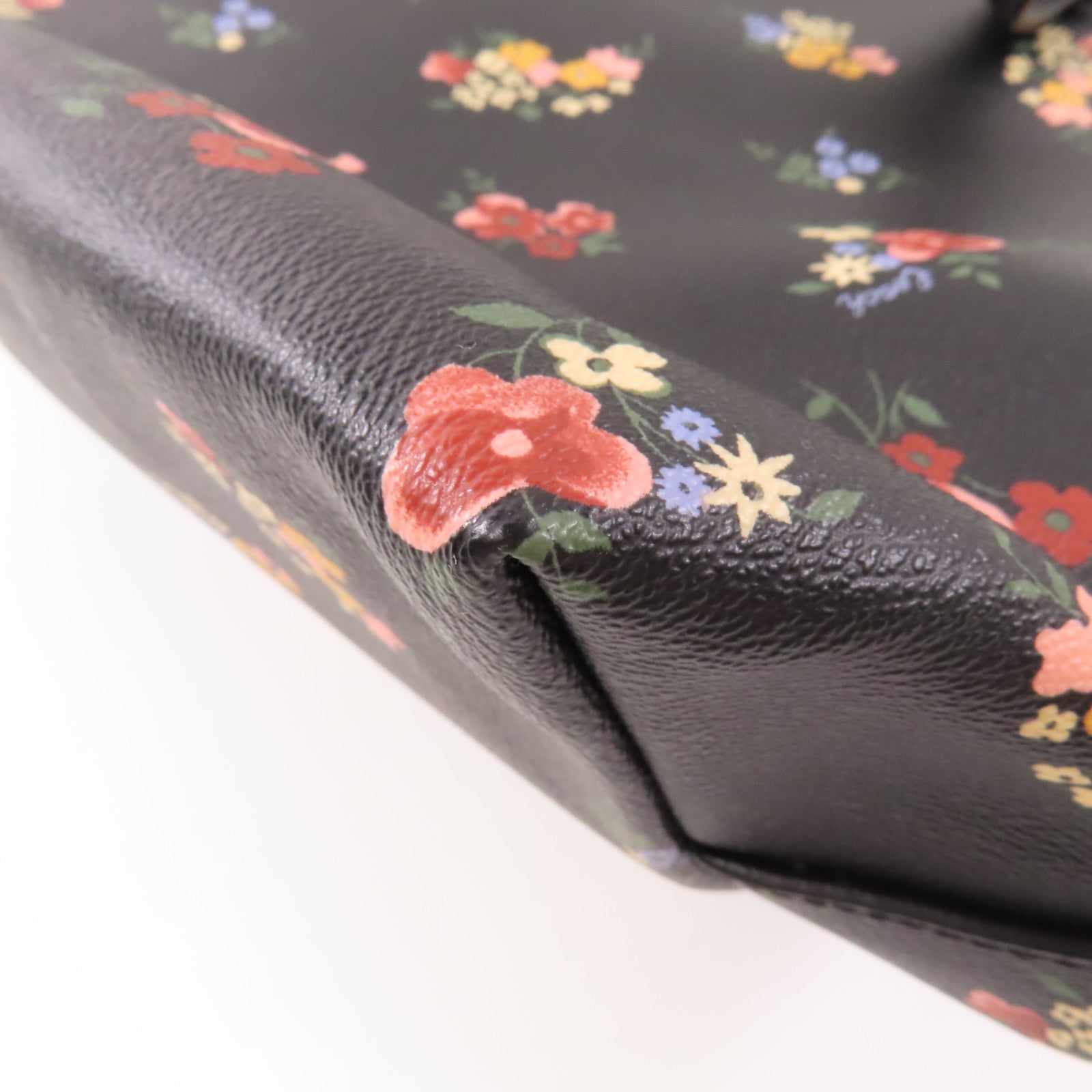 COACH 塗層帆布Shoulder Tote銀扣肩背袋