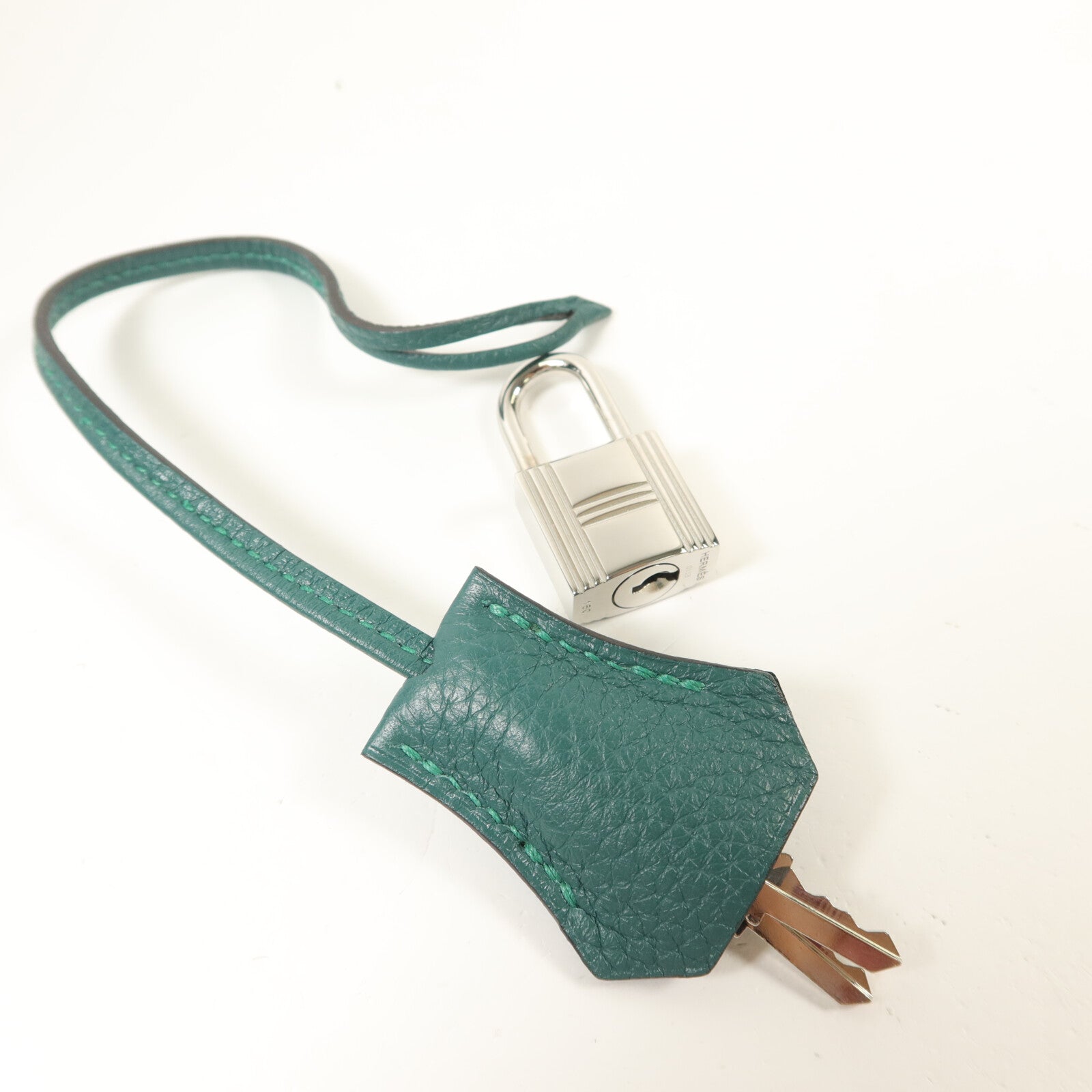 HERMES Clemence皮革Kelly 35手挽肩背兩用袋Malachite