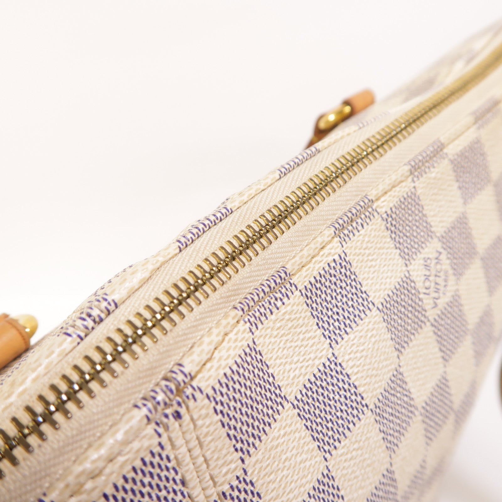 LOUIS VUITTON Damier Azur Totally金扣肩背袋