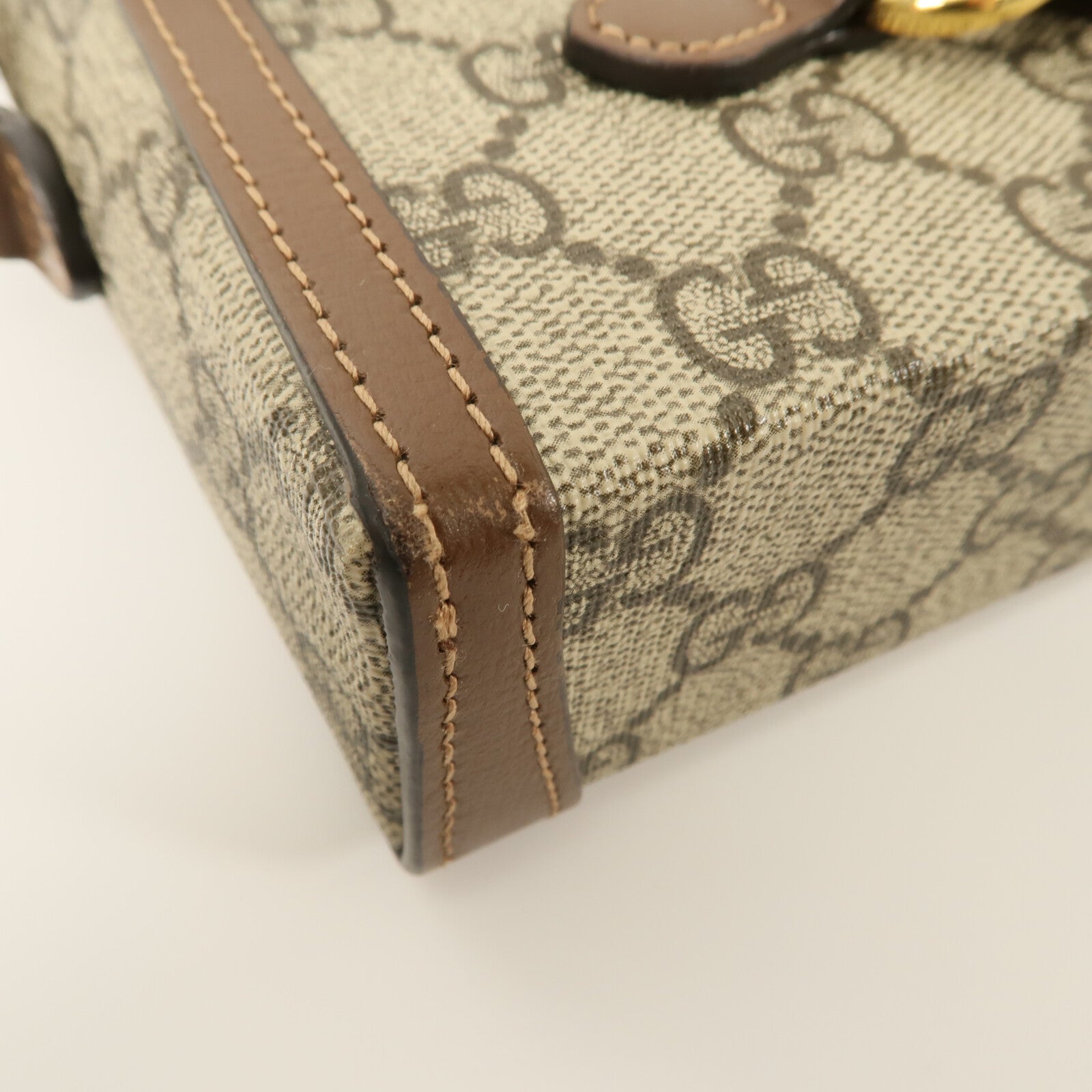 GUCCI 塗層帆布Horsebit 1955 Mini肩背袋
