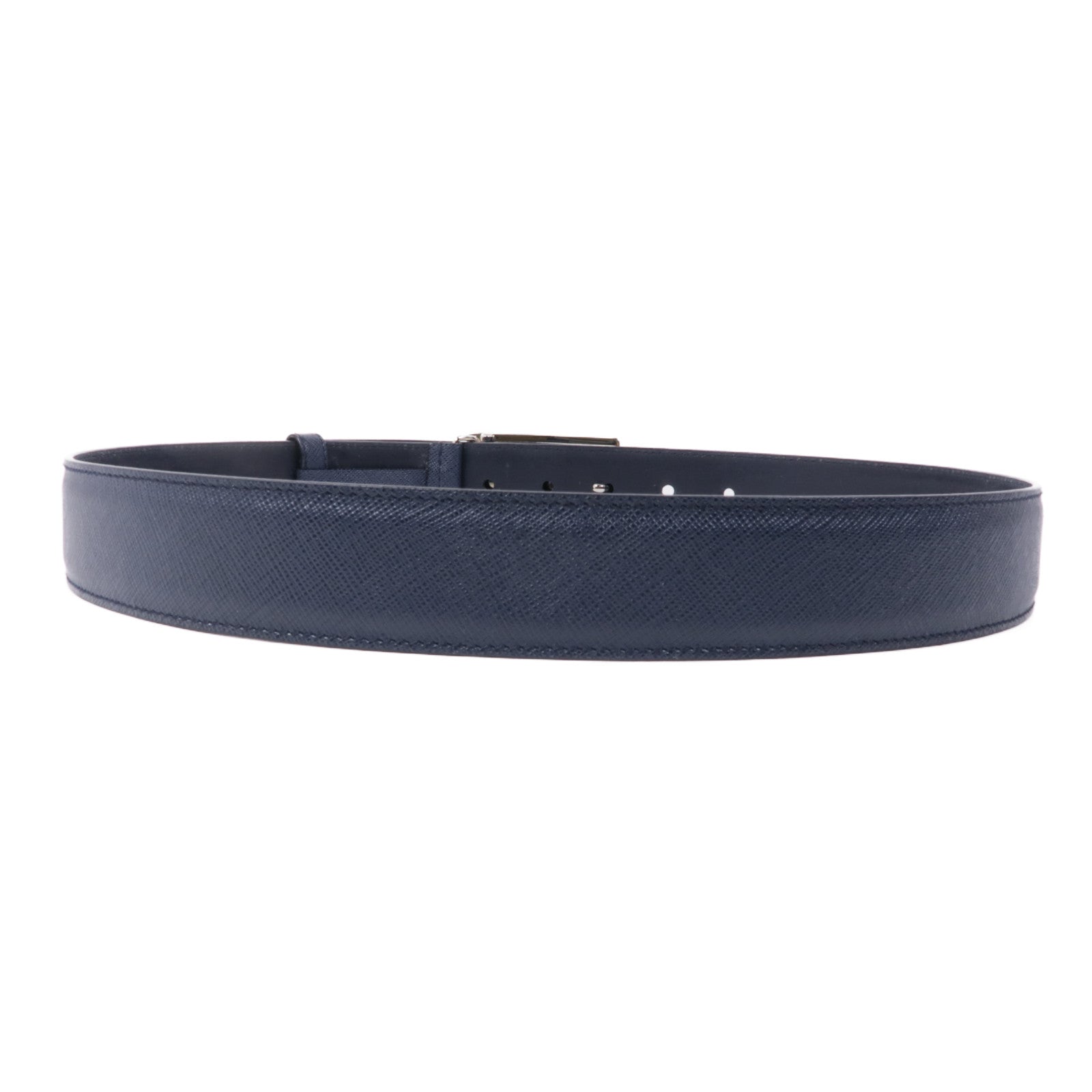 PRADA Saffiano皮革Belt銀扣皮帶