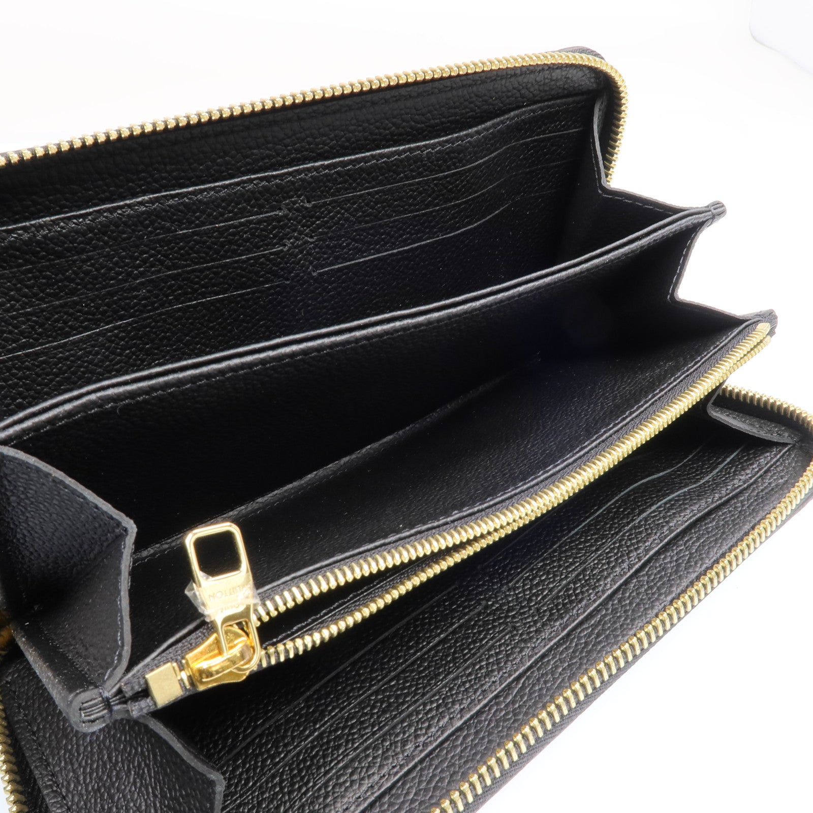 LOUIS VUITTON Monogram Empreinte Zipper Long Wallet金扣長錢包