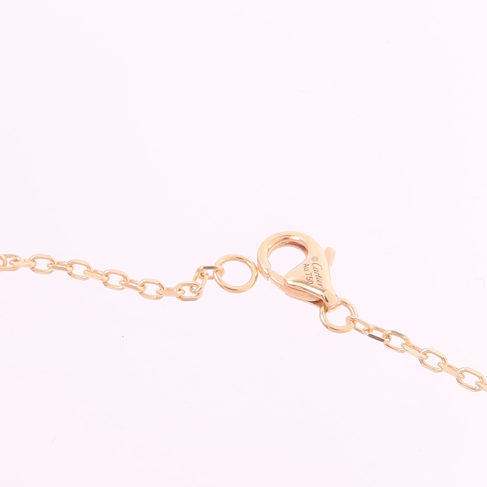 CARTIER 18K玫瑰金Love Pendant Paved鑽石項鍊