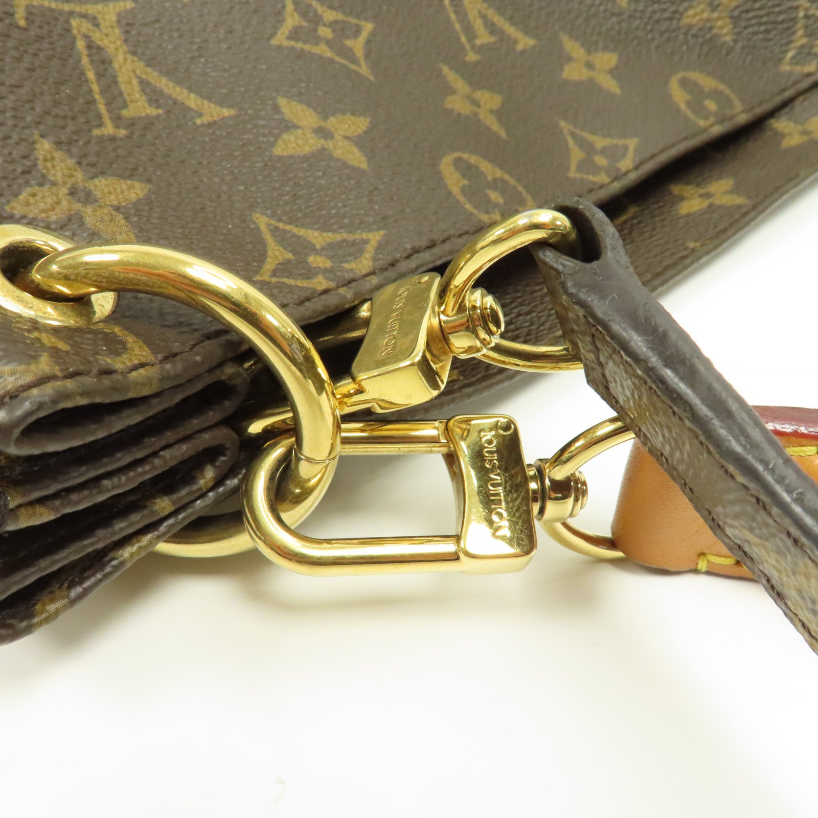 LOUIS VUITTON Monogram Metis金扣肩背袋棕色