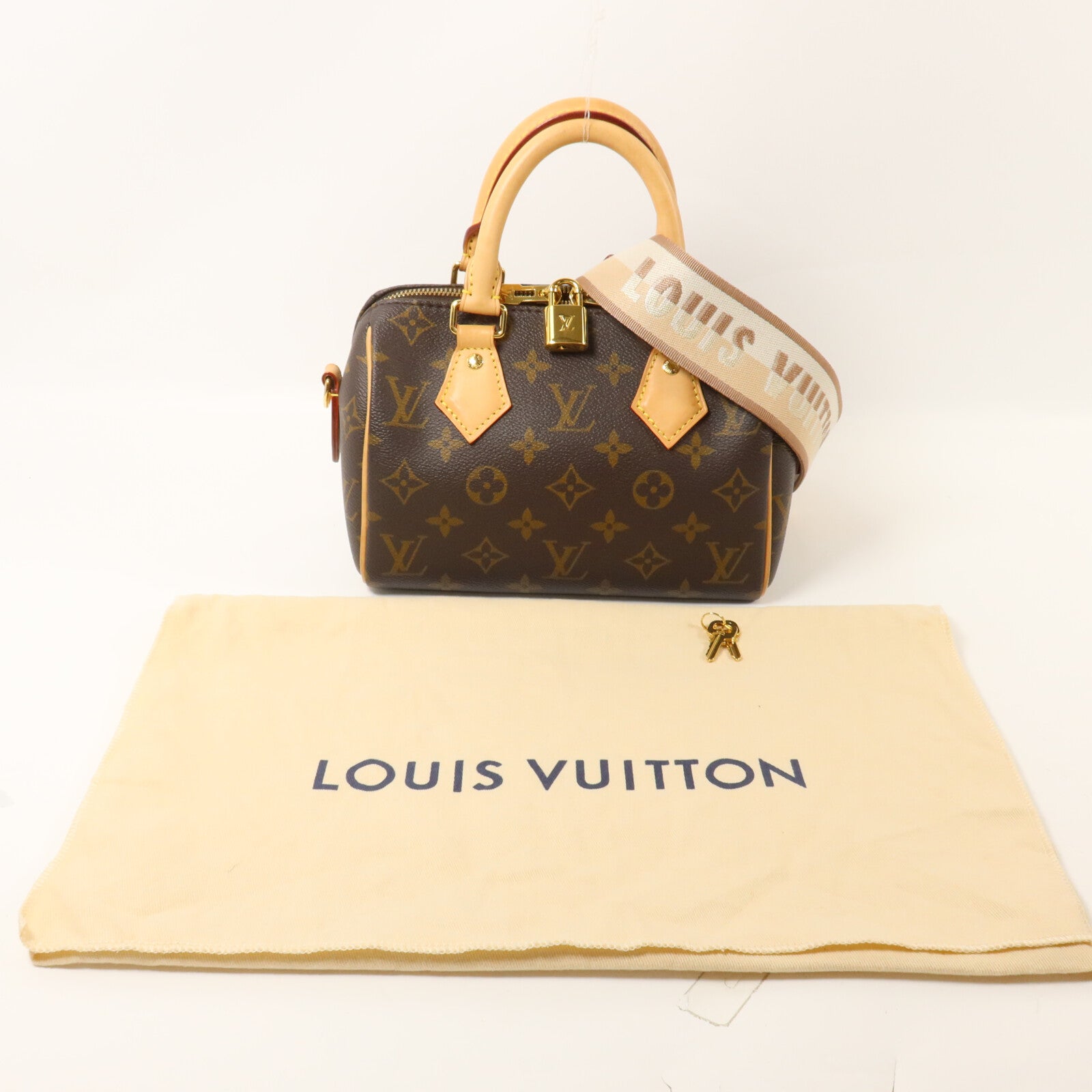 LOUIS VUITTON Monogram Speedy Bandouliere 20手挽肩背兩用袋