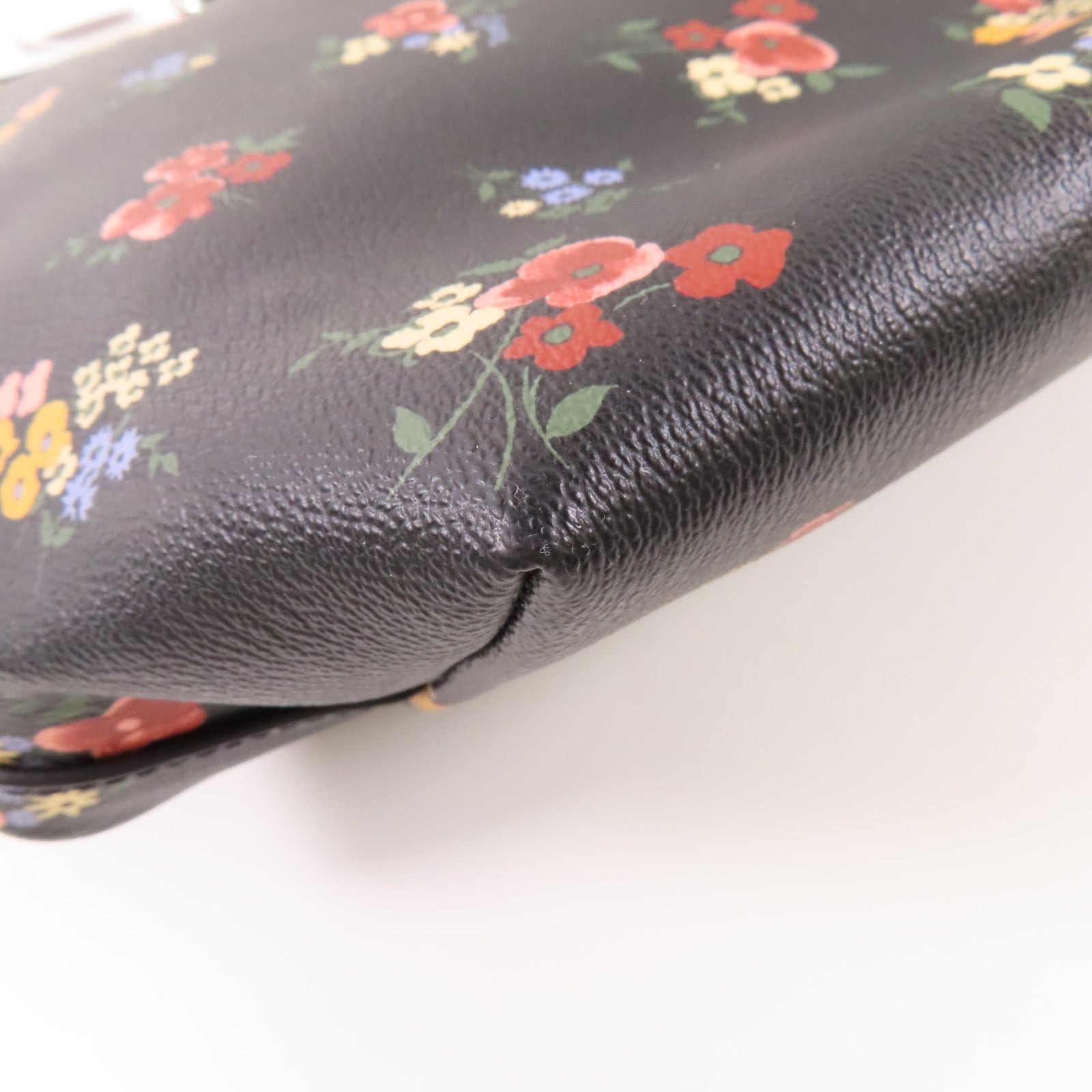 COACH 塗層帆布Shoulder Tote銀扣肩背袋