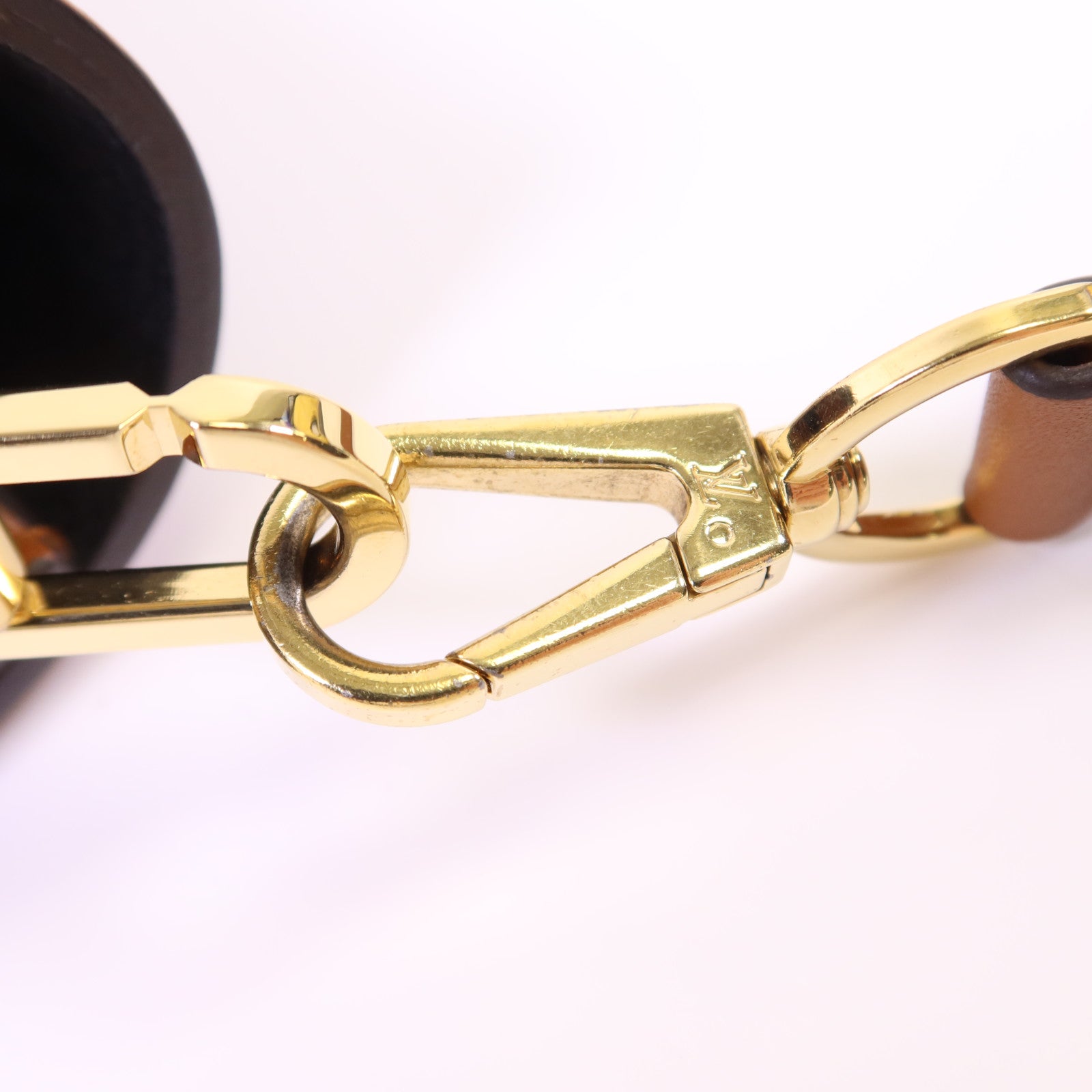 LOUIS VUITTON Monogram Reverse Mini Dauphine金扣肩背袋