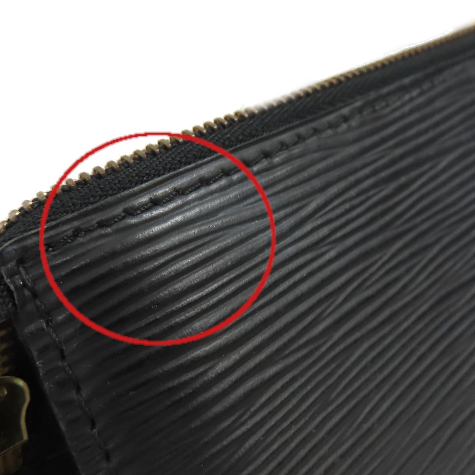 LOUIS VUITTON 【激減優惠】Epi Pochette Accessories Pouch金扣手拿包黑色