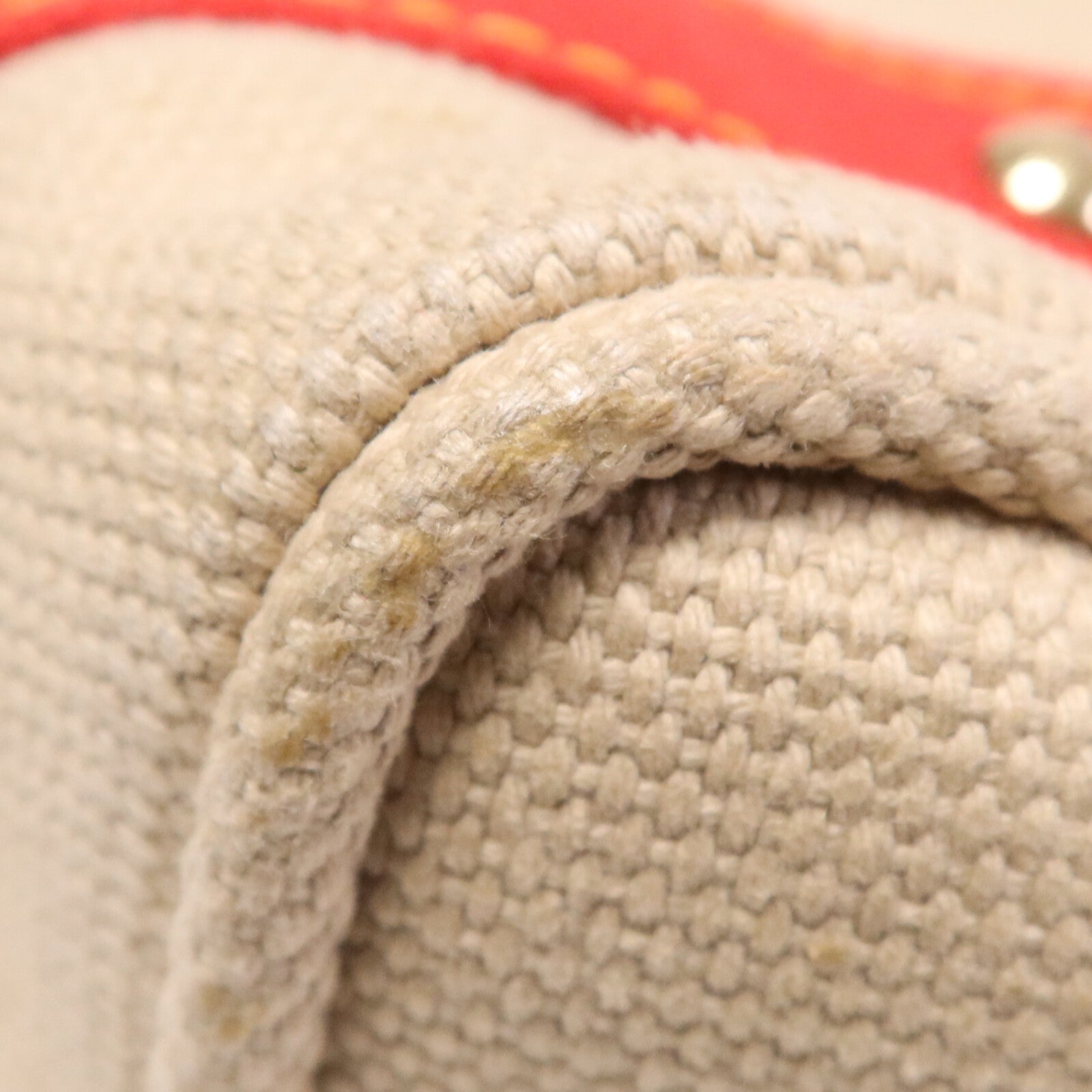 LOUIS VUITTON 帆布Cabas MM金扣手挽袋