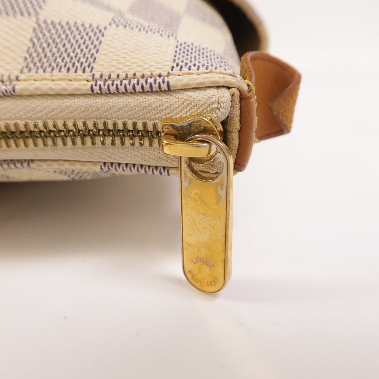 LOUIS VUITTON Damier Azur Totally金扣肩背袋
