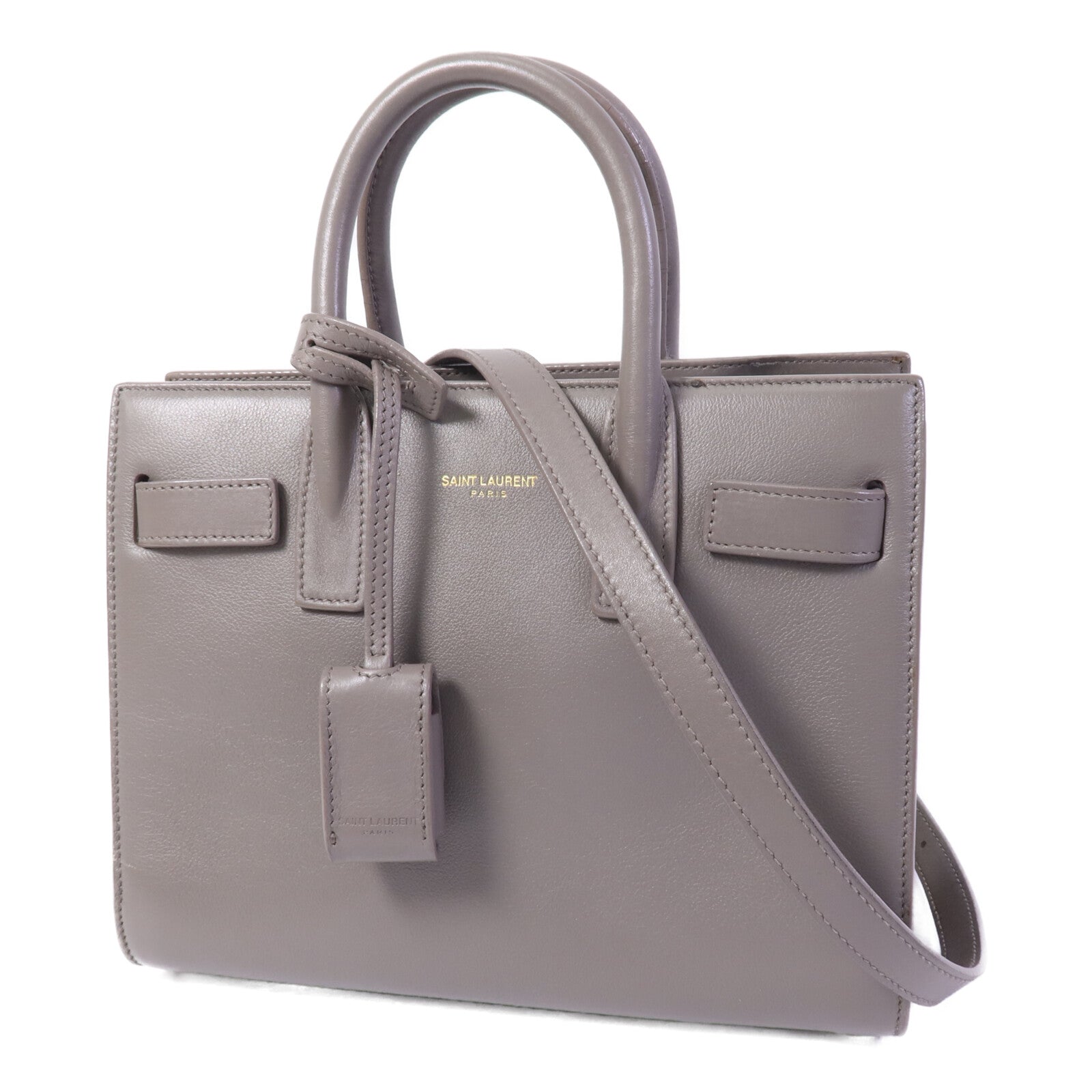 YVES SAINT LAURENT 牛皮皮革Sac De Jour手挽肩背兩用袋