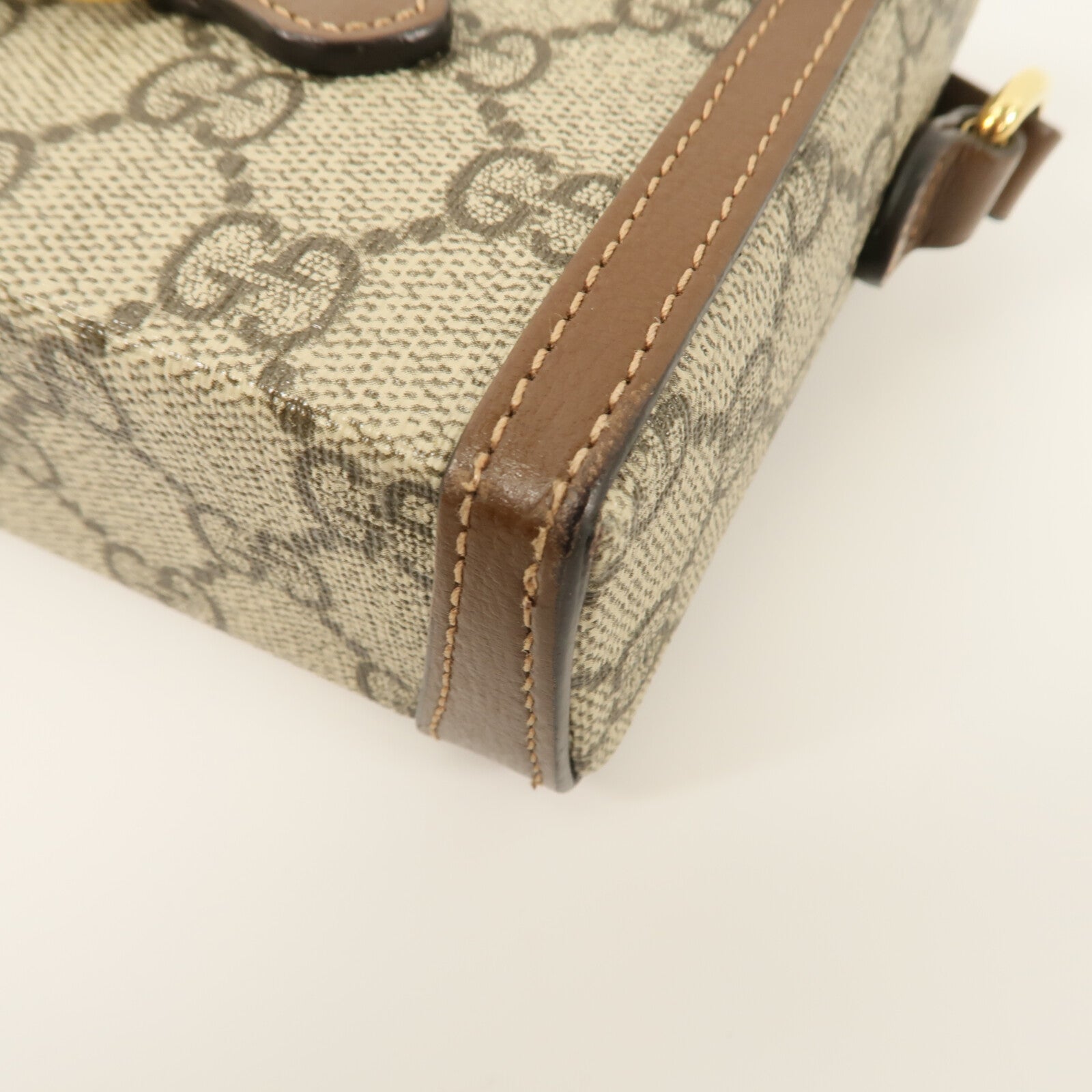 GUCCI 塗層帆布Horsebit 1955 Mini肩背袋