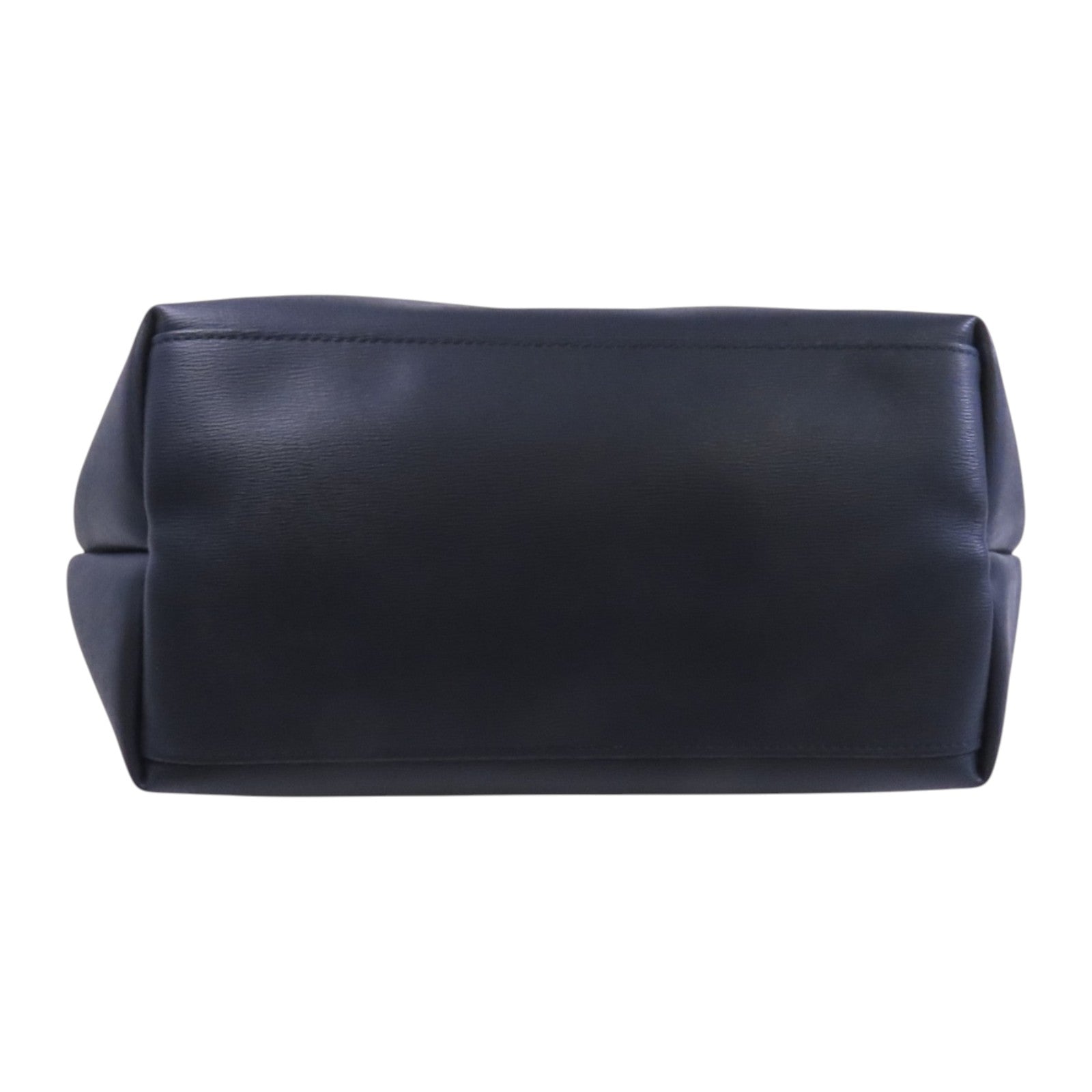 Longchamp 牛皮皮革Hand Bag銀扣手挽袋