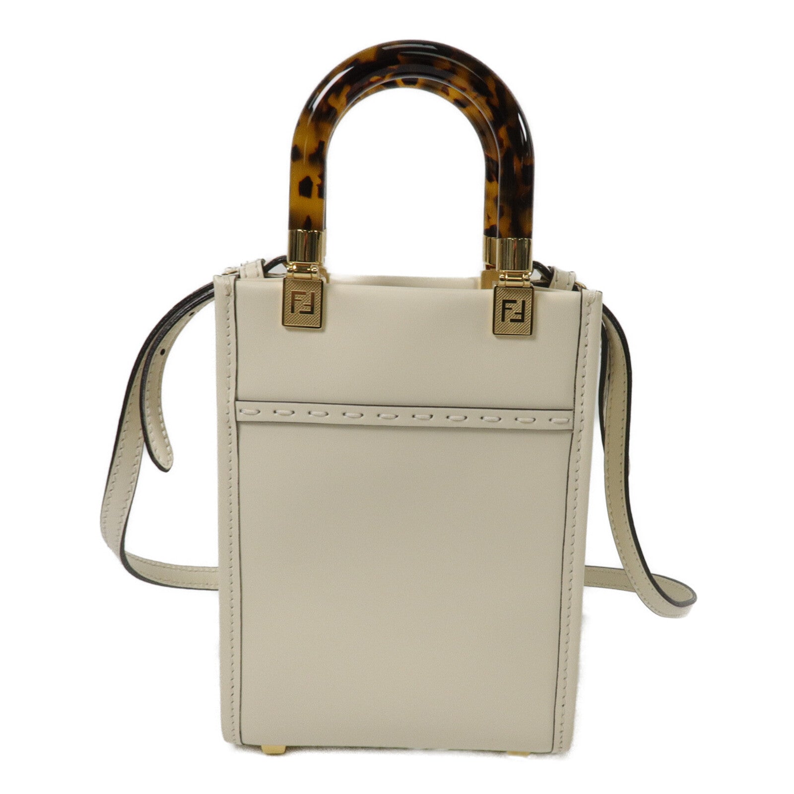 FENDI 牛皮皮革Mon Tresor Mini手挽肩背兩用袋