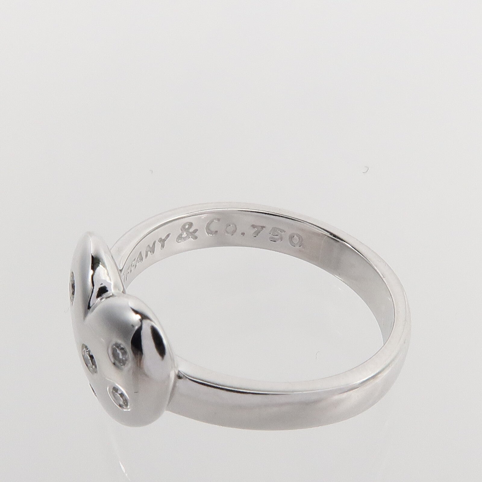 TIFFANY＆CO 18K白金Etoile Heart Diamond Ring戒指
