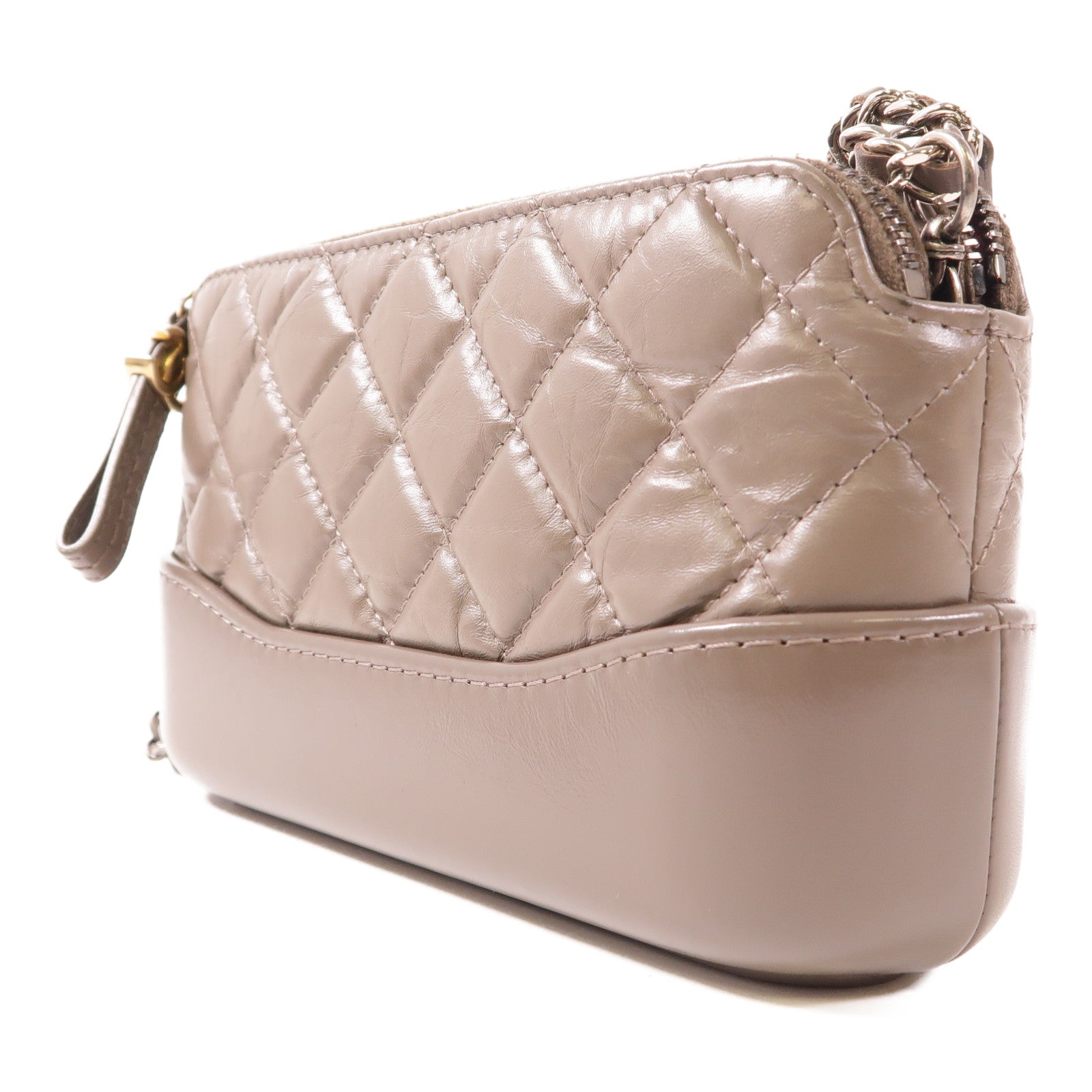 CHANEL 羊皮皮革Gabrielle Mini鏈帶肩背袋