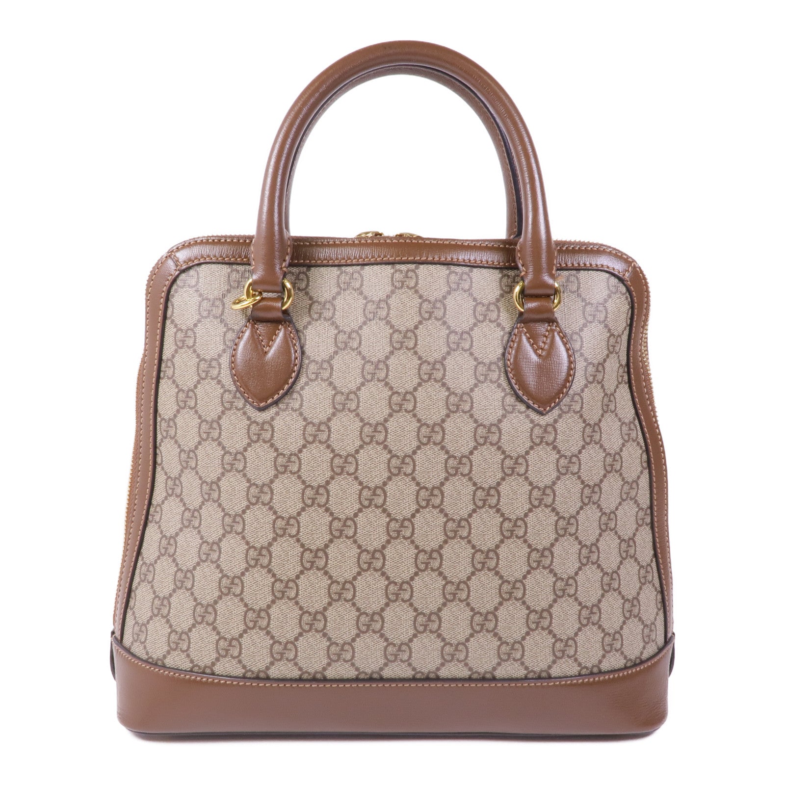 GUCCI 塗層帆布1955 Horsebit金扣手挽肩背兩用袋