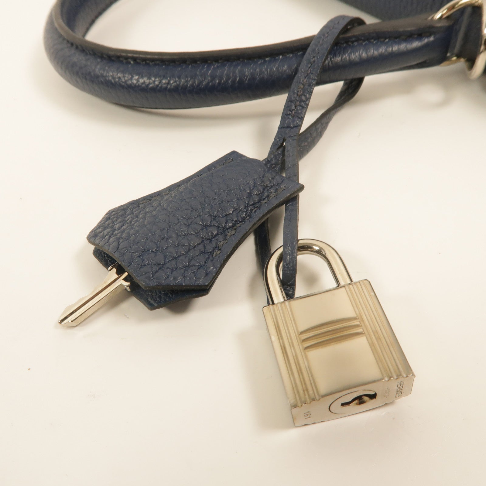 HERMES Togo皮革Kelly 28手挽肩背兩用袋Deep Blue