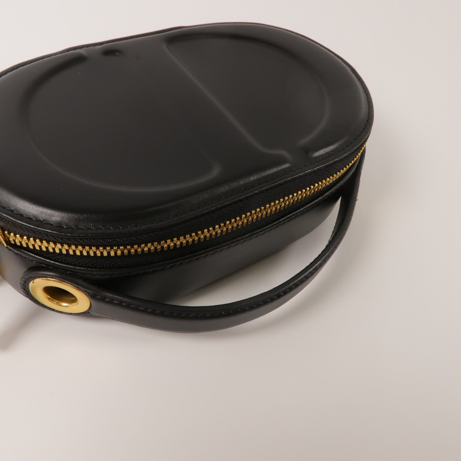 Dior 牛皮皮革CD Signature Oval Camera Bag鏈帶手挽肩背兩用袋