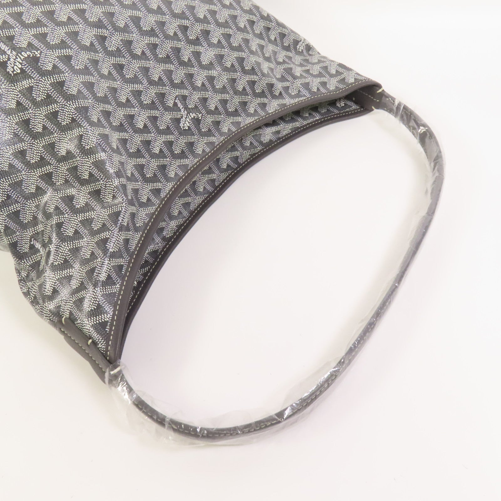 GOYARD 塗層帆布Boheme Hobo銀扣手挽袋