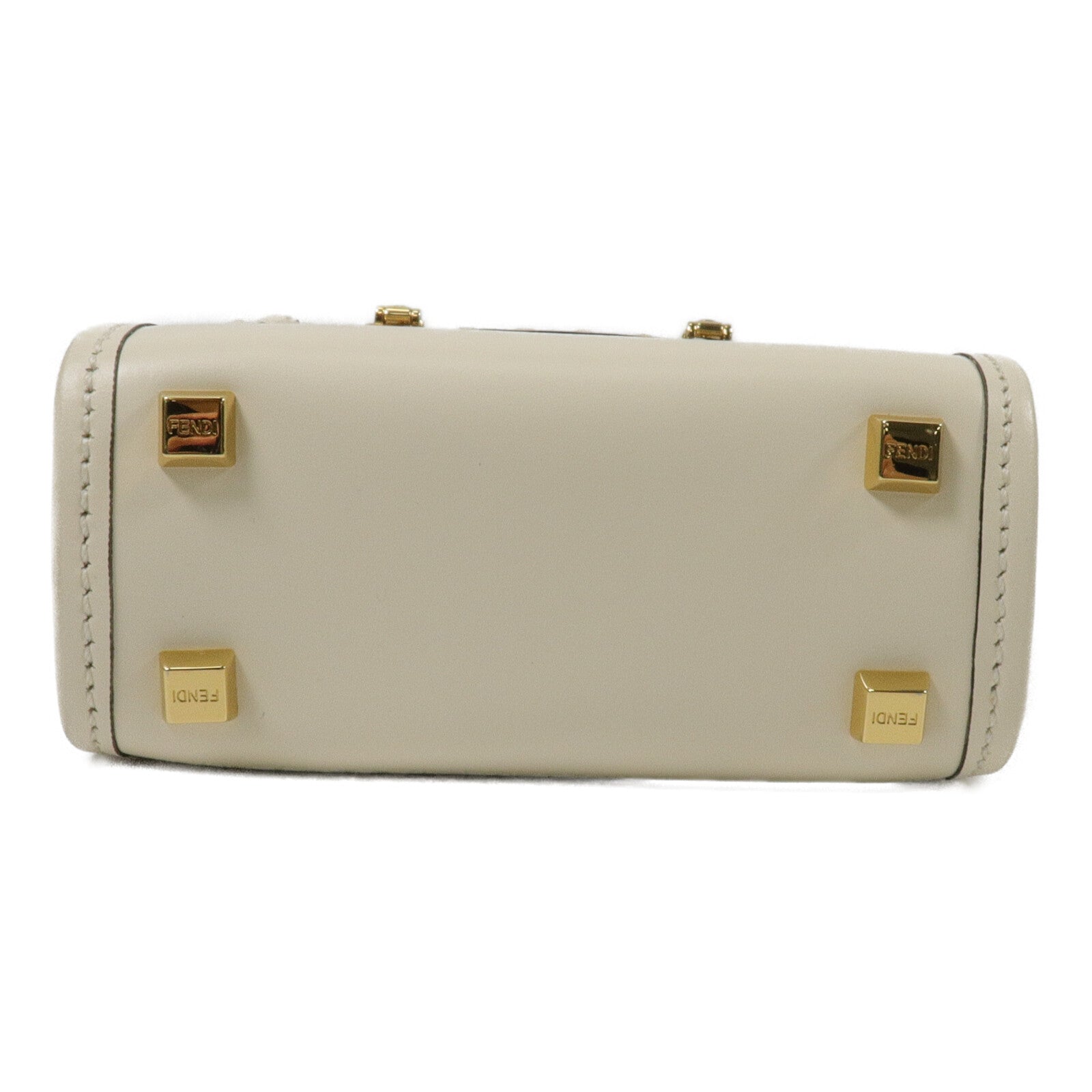FENDI 牛皮皮革Mon Tresor Mini手挽肩背兩用袋