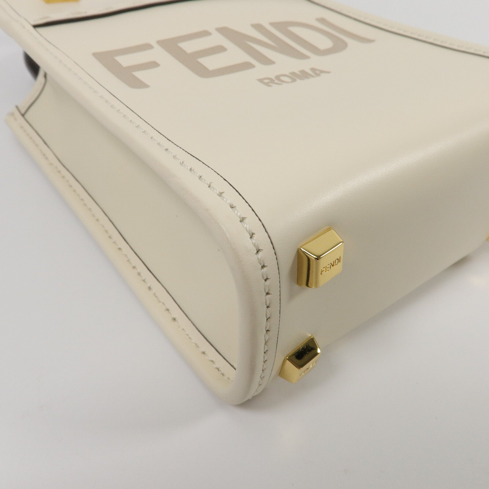 FENDI 牛皮皮革Mon Tresor Mini手挽肩背兩用袋