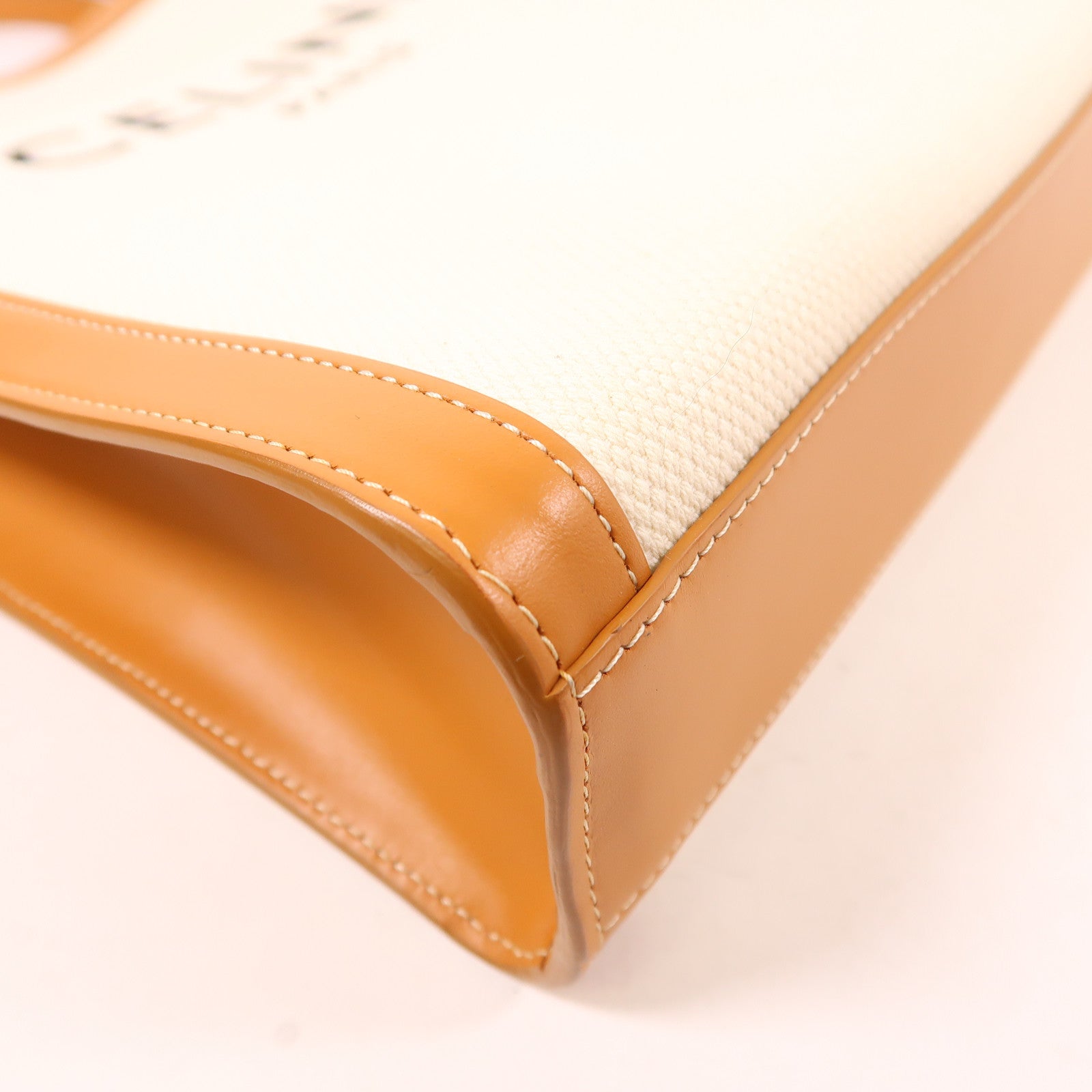 CELINE 帆布2 Way Shoulder金扣手挽肩背兩用袋