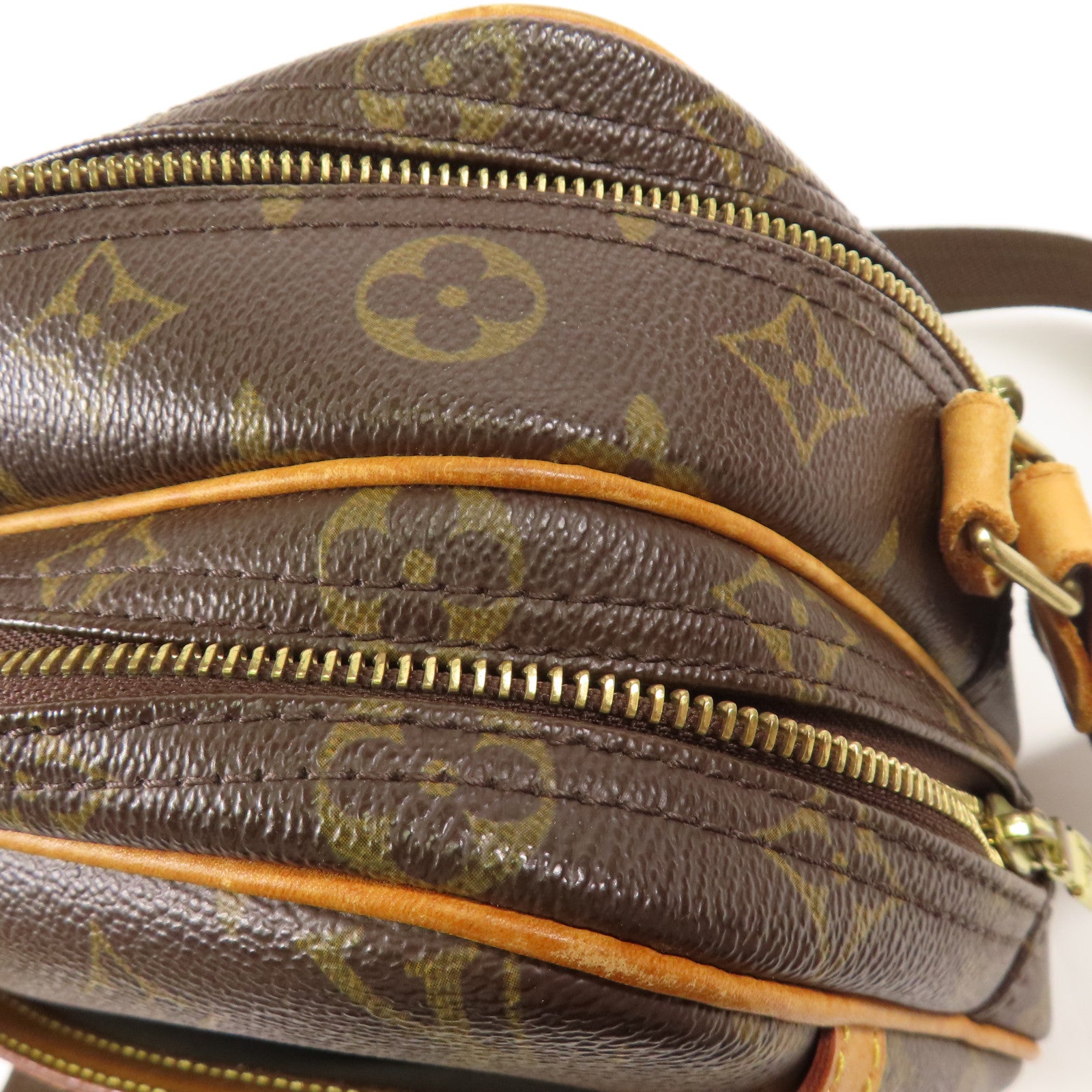 LOUIS VUITTON LV GHW Reporter PM Shoulder Bag Monogram M45254 Brown