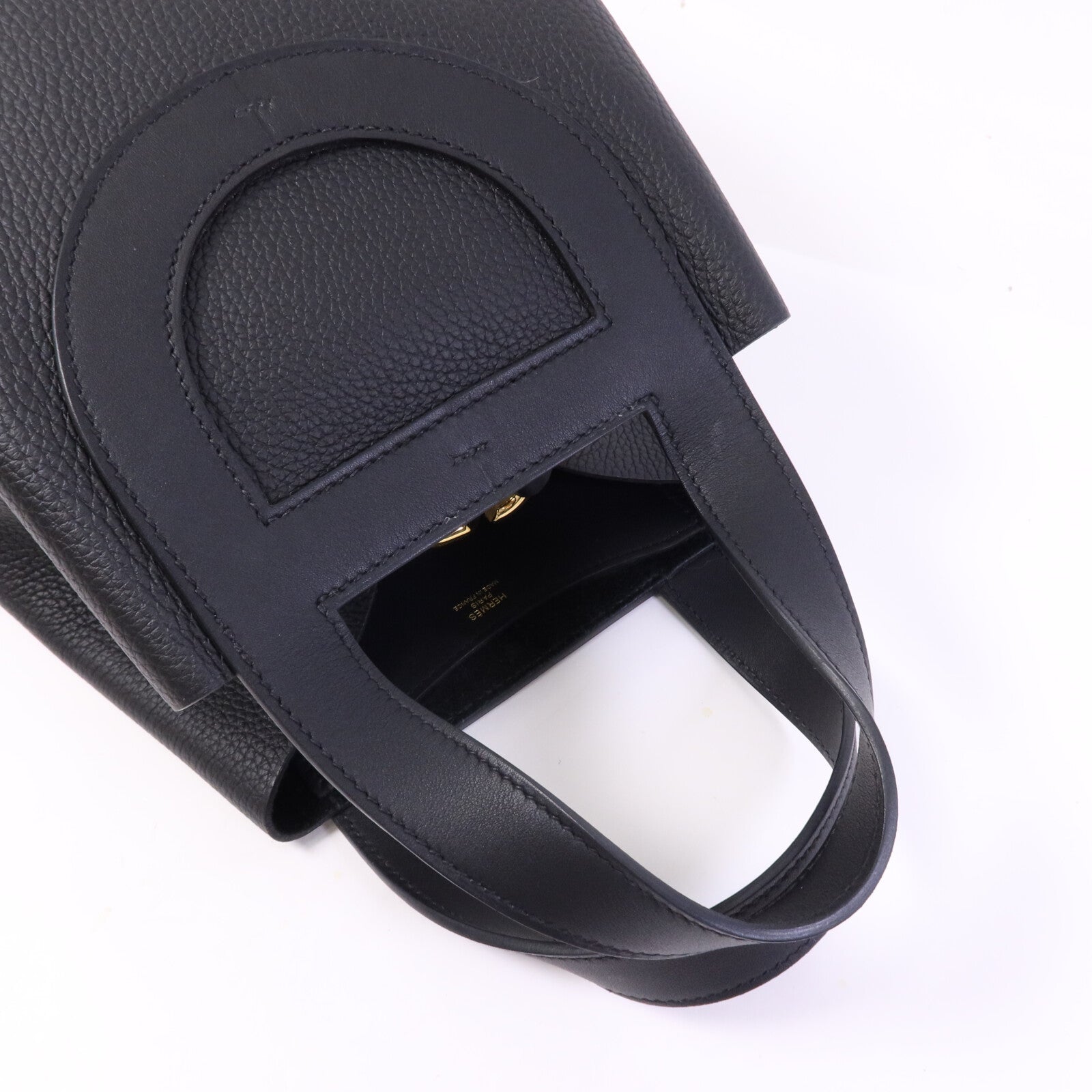 HERMES Clemence皮革In The Loop 23金扣手挽袋