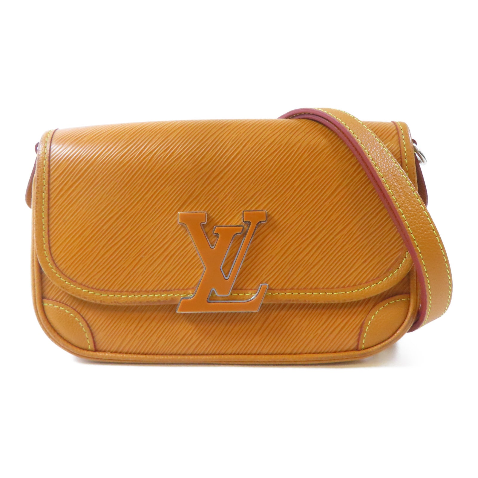 LOUIS VUITTON Epi Buci銀扣肩背袋啡色