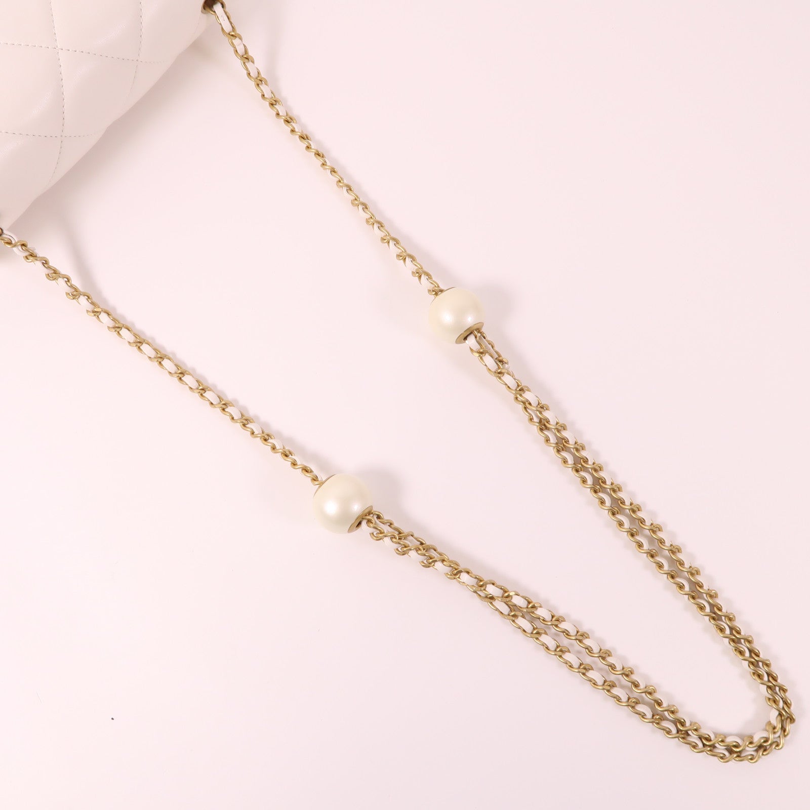 CHANEL 牛皮皮革Chain Shoulder Bag金扣肩背袋