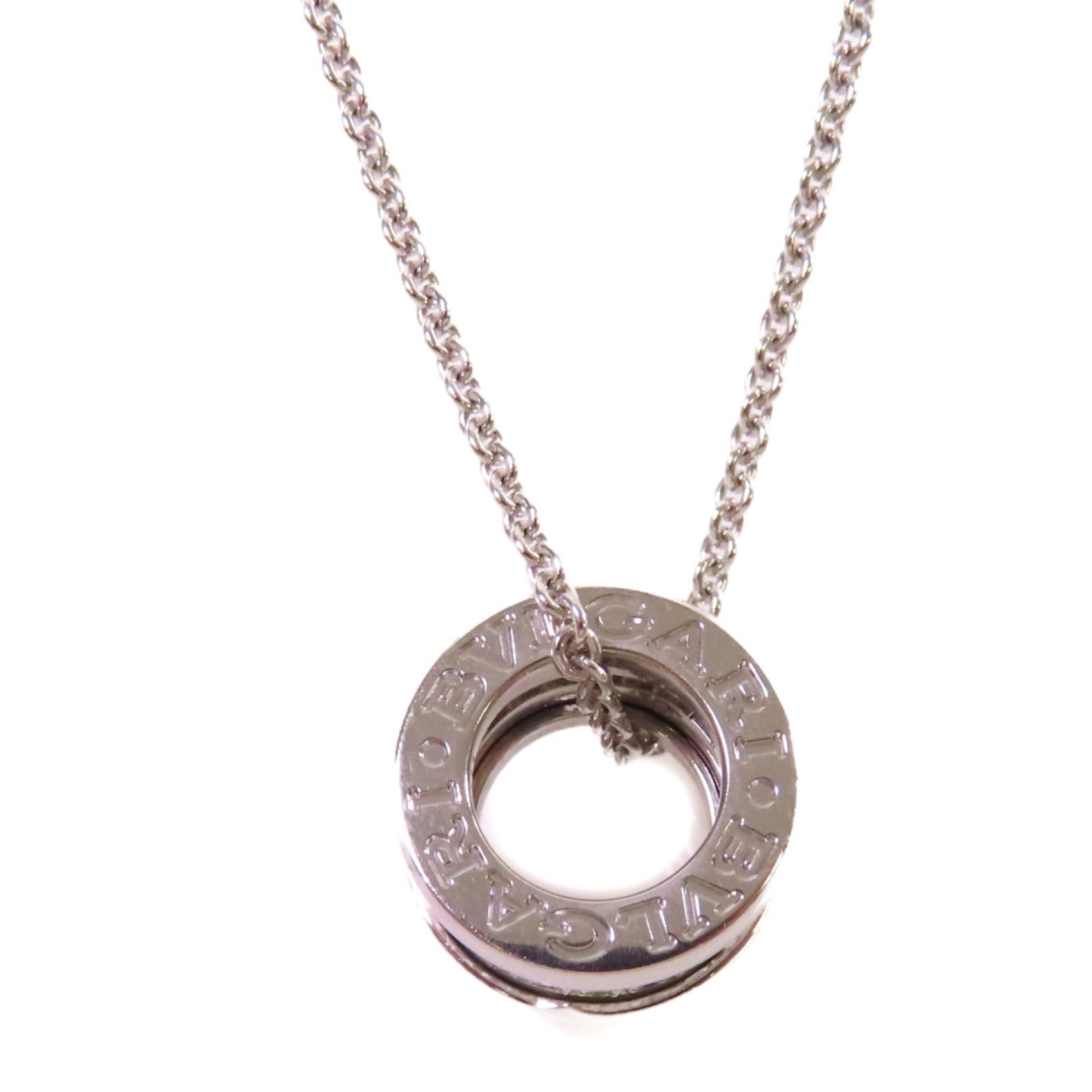BVLGARI 18K白金/鑽石B.zero1 Diamond Necklace項鏈