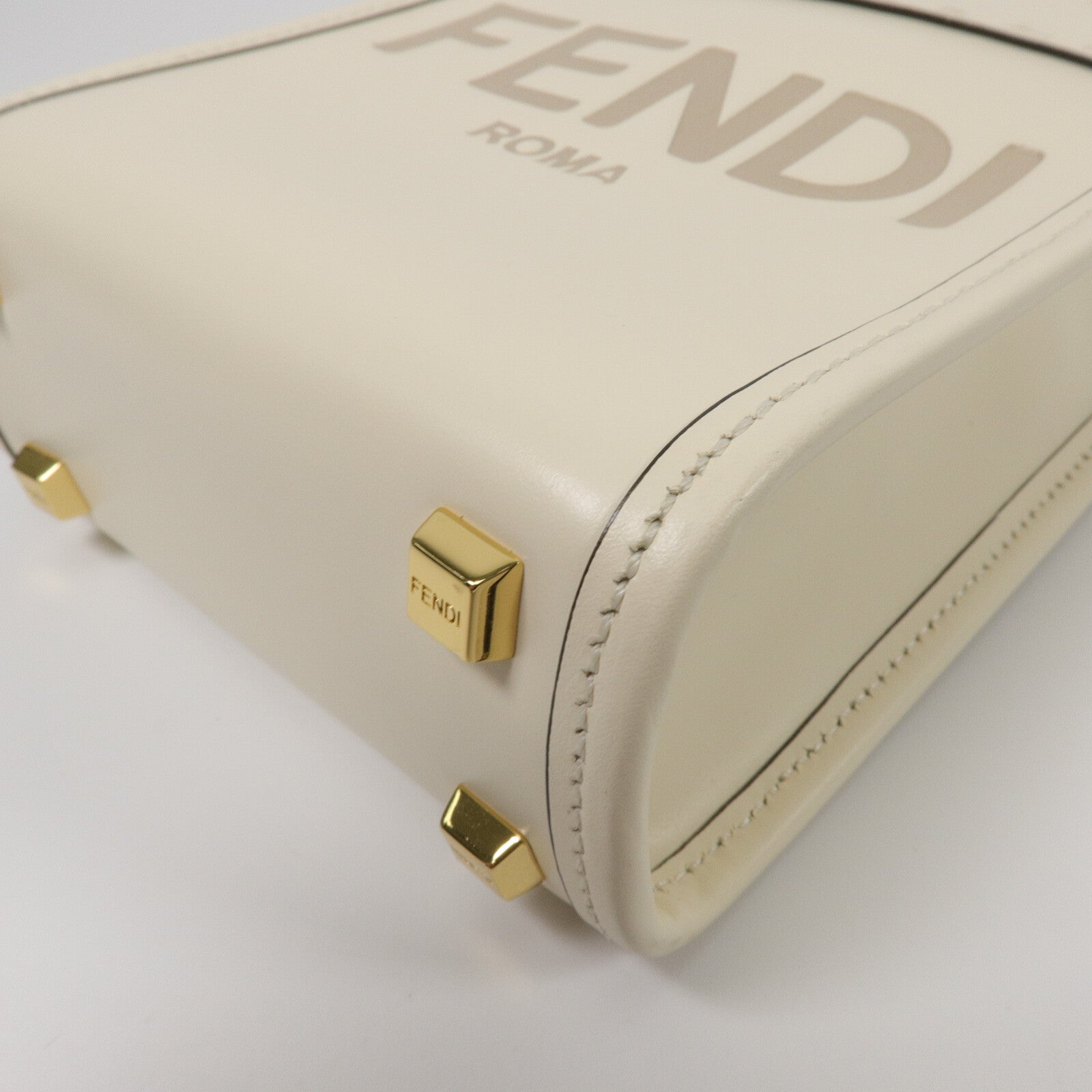 FENDI 牛皮皮革Mon Tresor Mini手挽肩背兩用袋