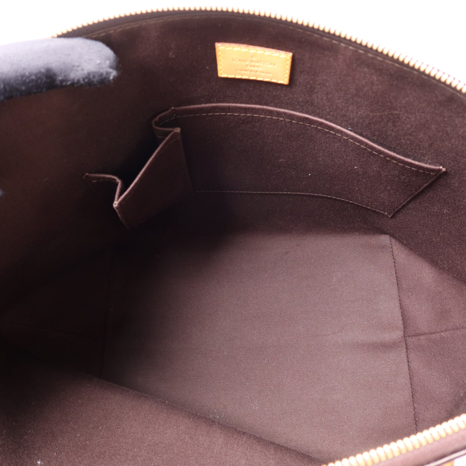 LOUIS VUITTON Monogram Vernis Bellevue GM金扣手挽袋