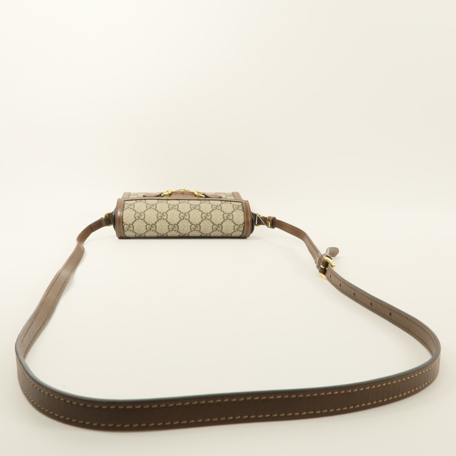 GUCCI 塗層帆布Horsebit 1955 Mini肩背袋