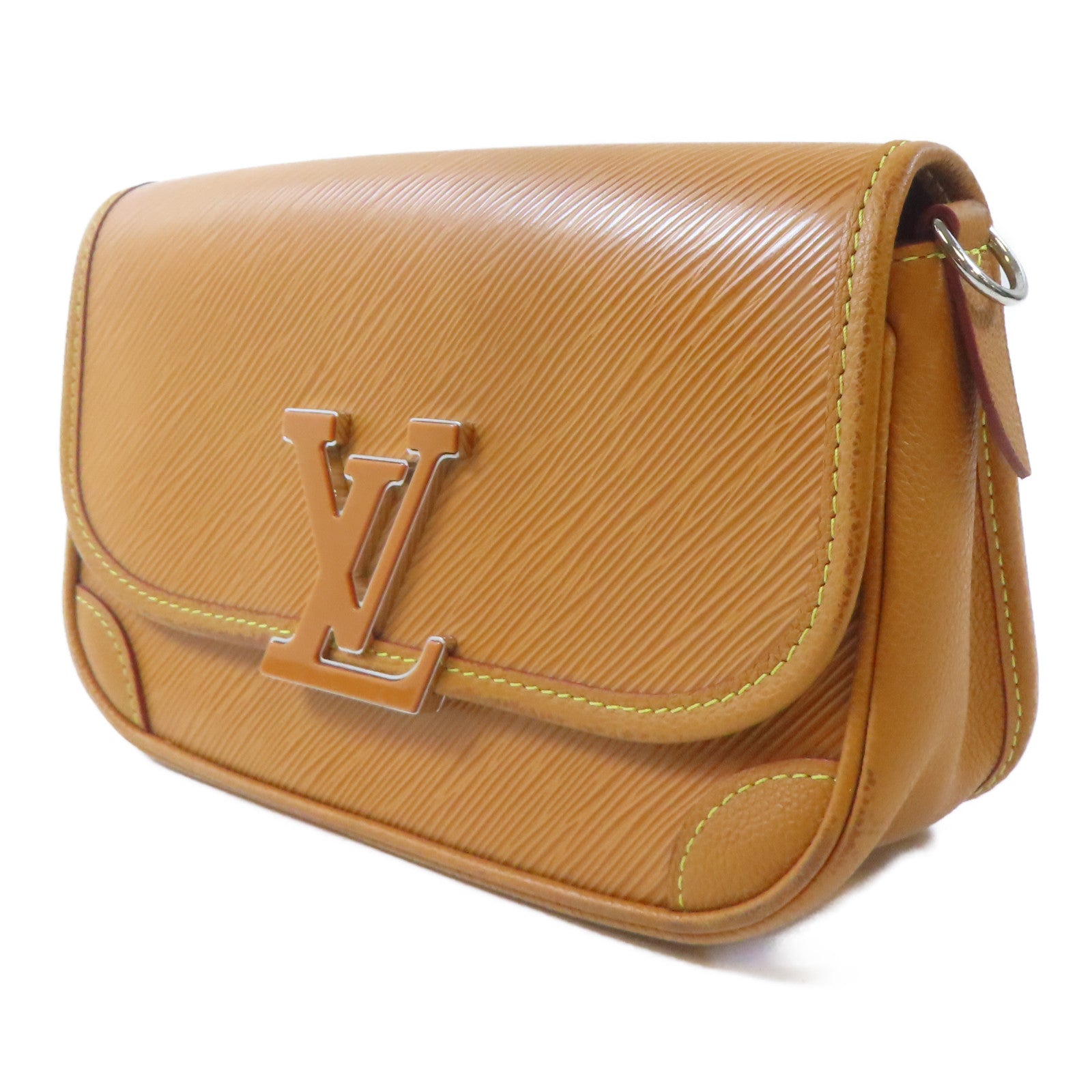 LOUIS VUITTON Epi Buci銀扣肩背袋啡色