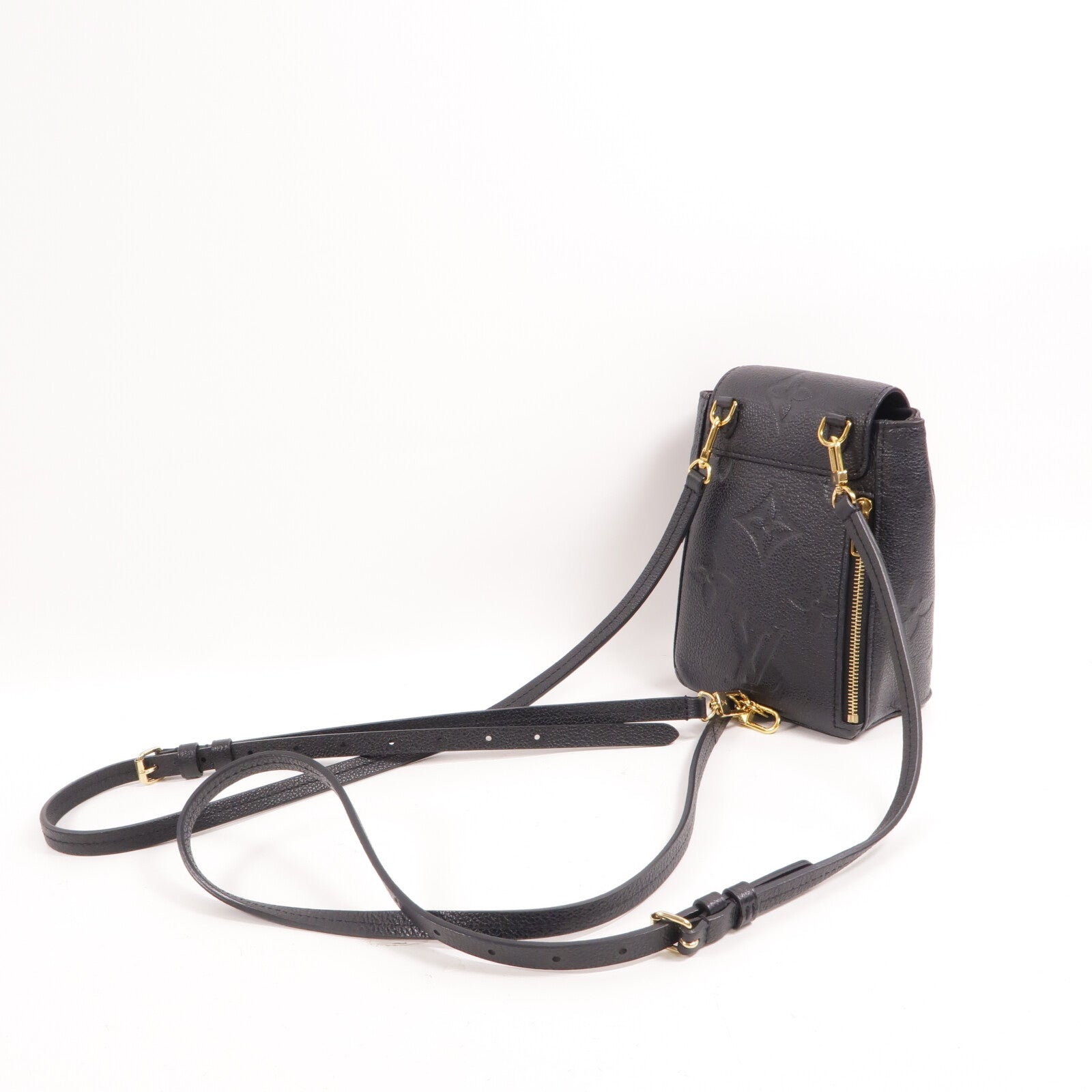 LOUIS VUITTON Monogram Empreinte Tiny Backpack金扣背包